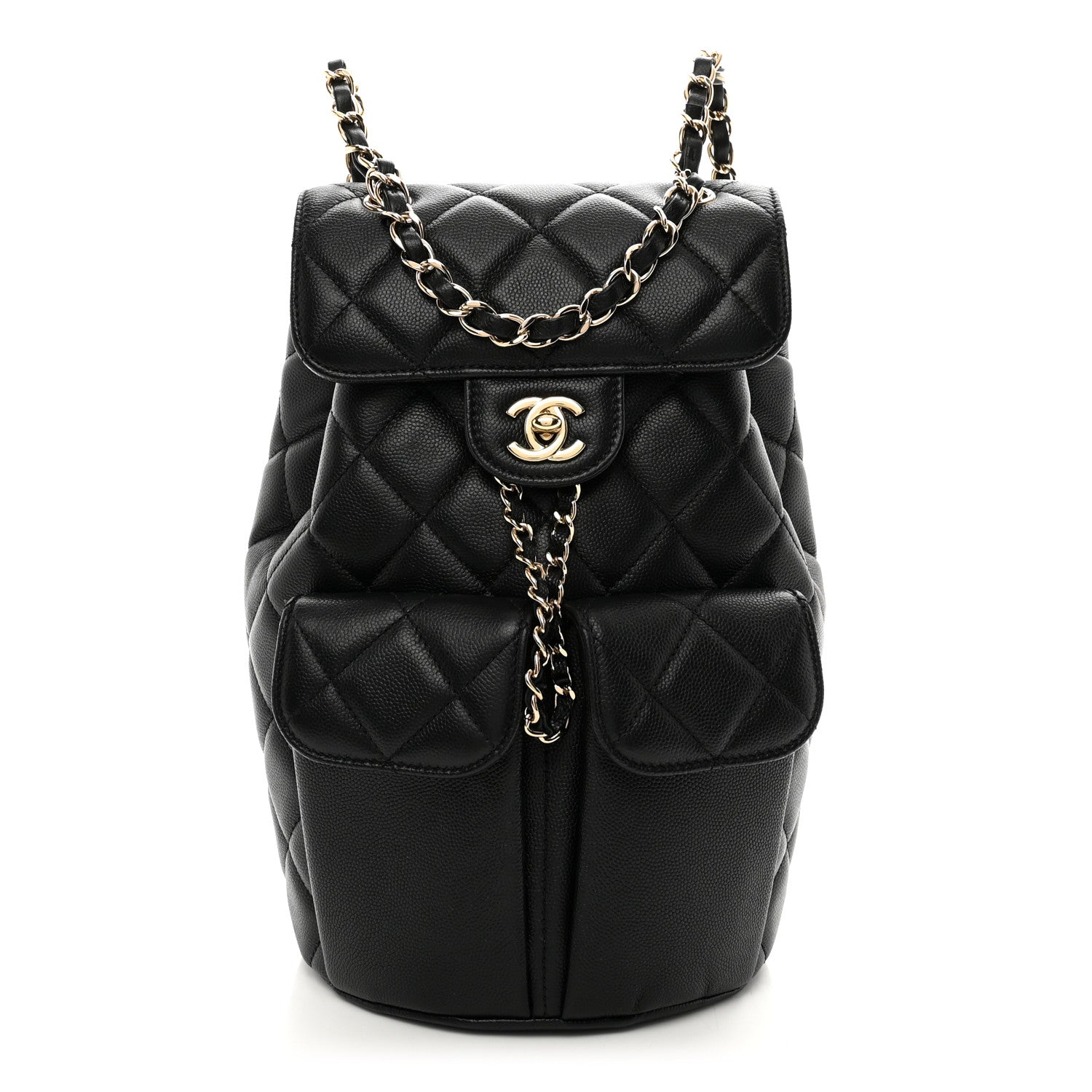 Chanel Caviar Quilted Pockets Backpack Black 1 of 10