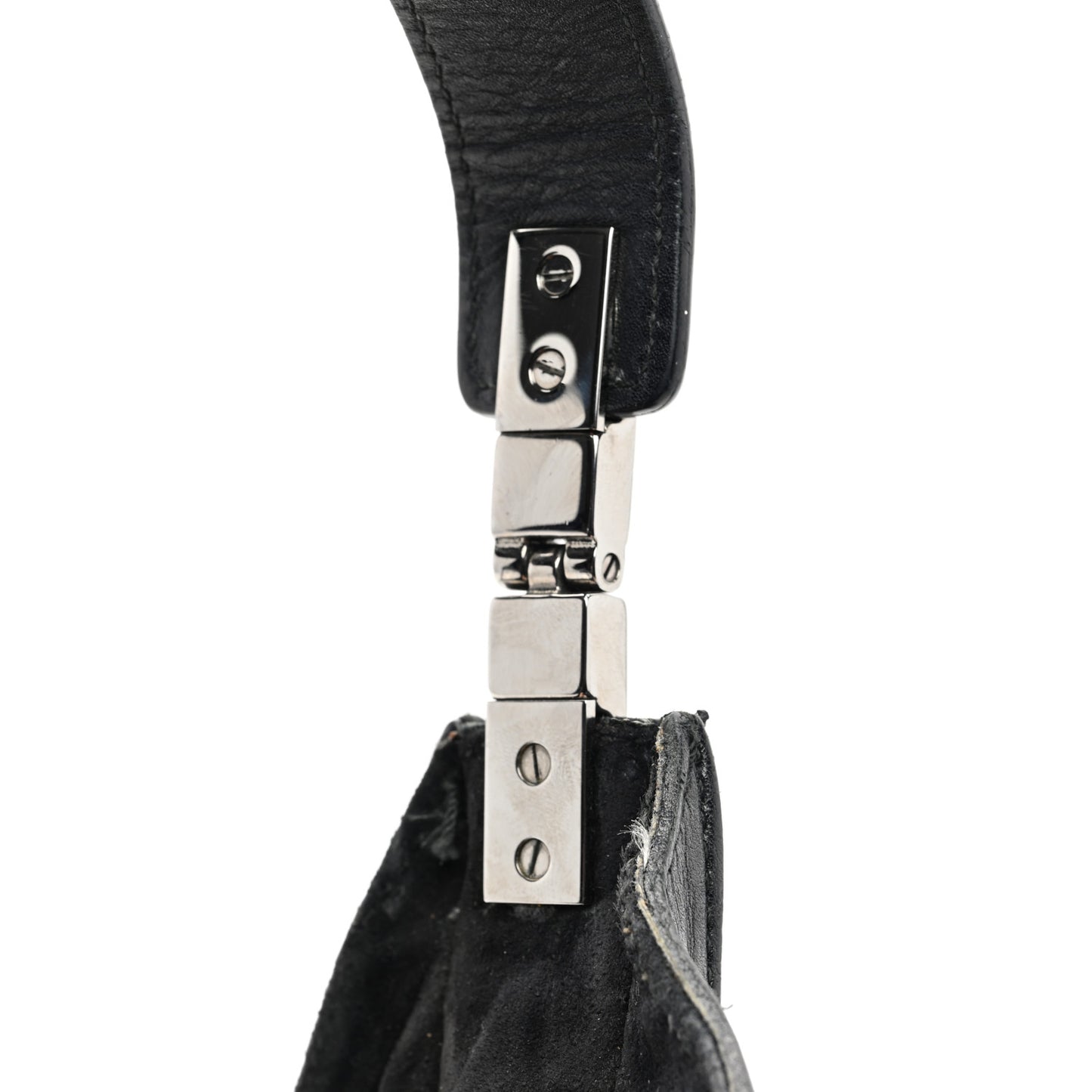 Calfskin Logo Hobo Bag Black