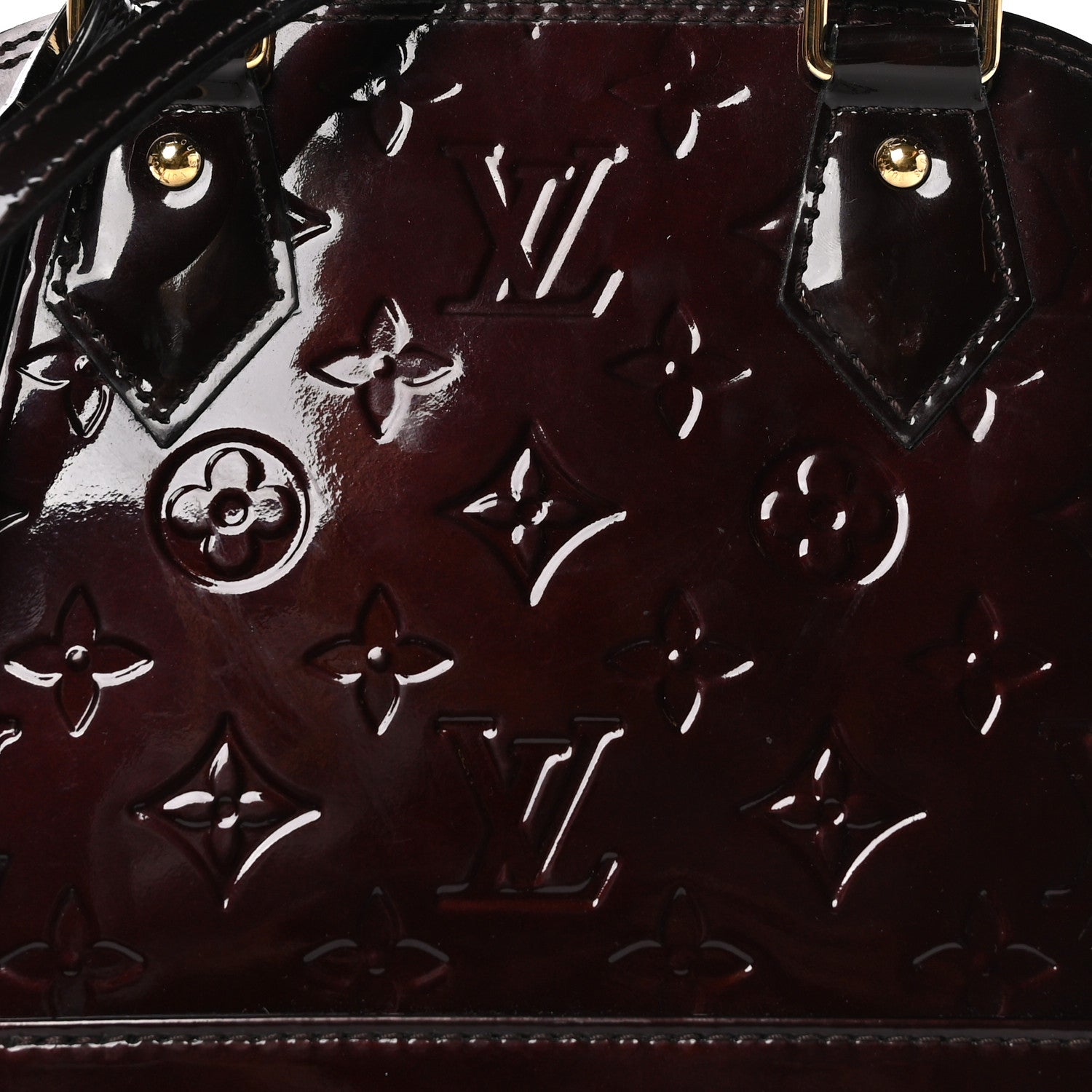 Louis Vuitton Vernis Alma BB Amarante 7 of 9