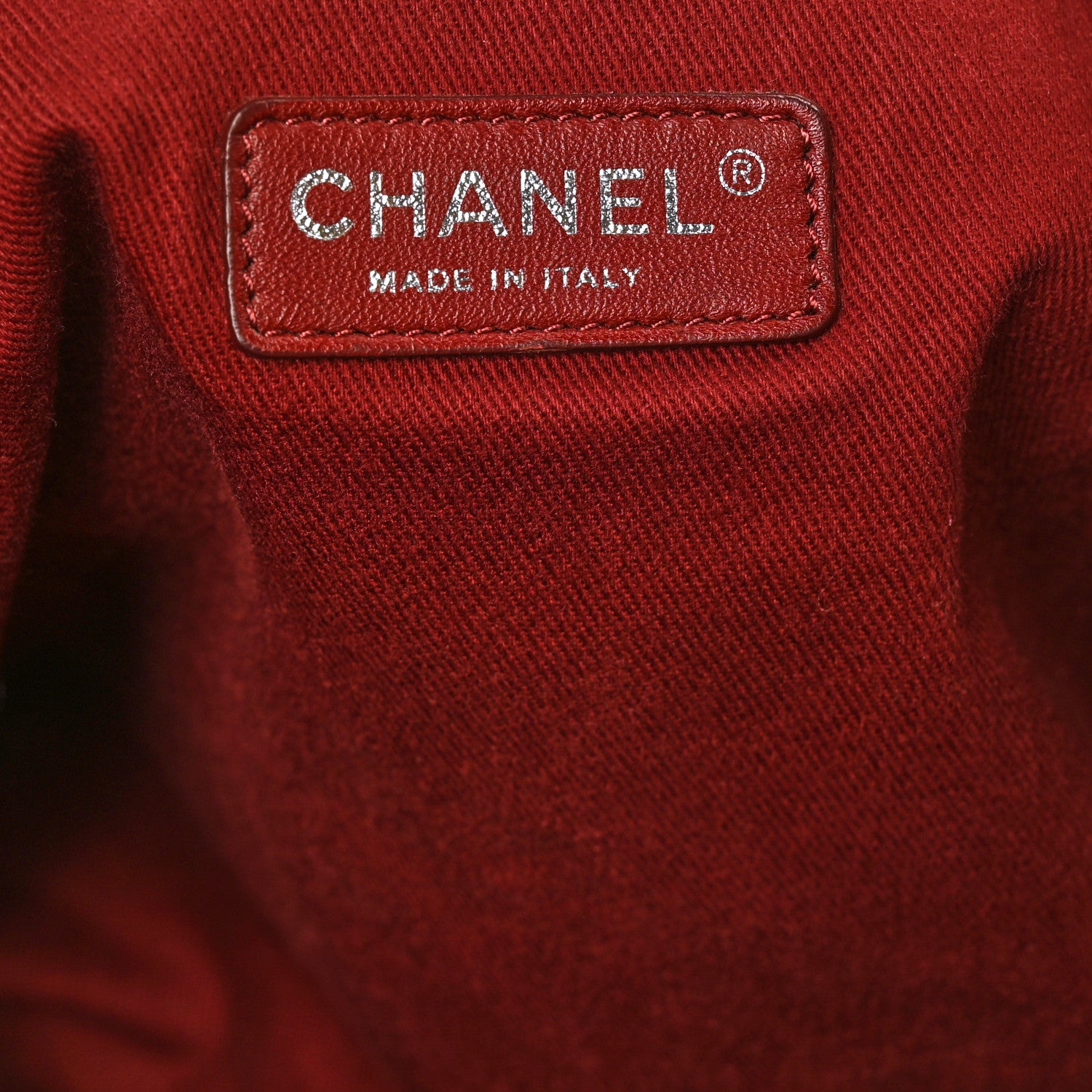Chanel Canvas Medium Deauville Tote Red 5 of 8