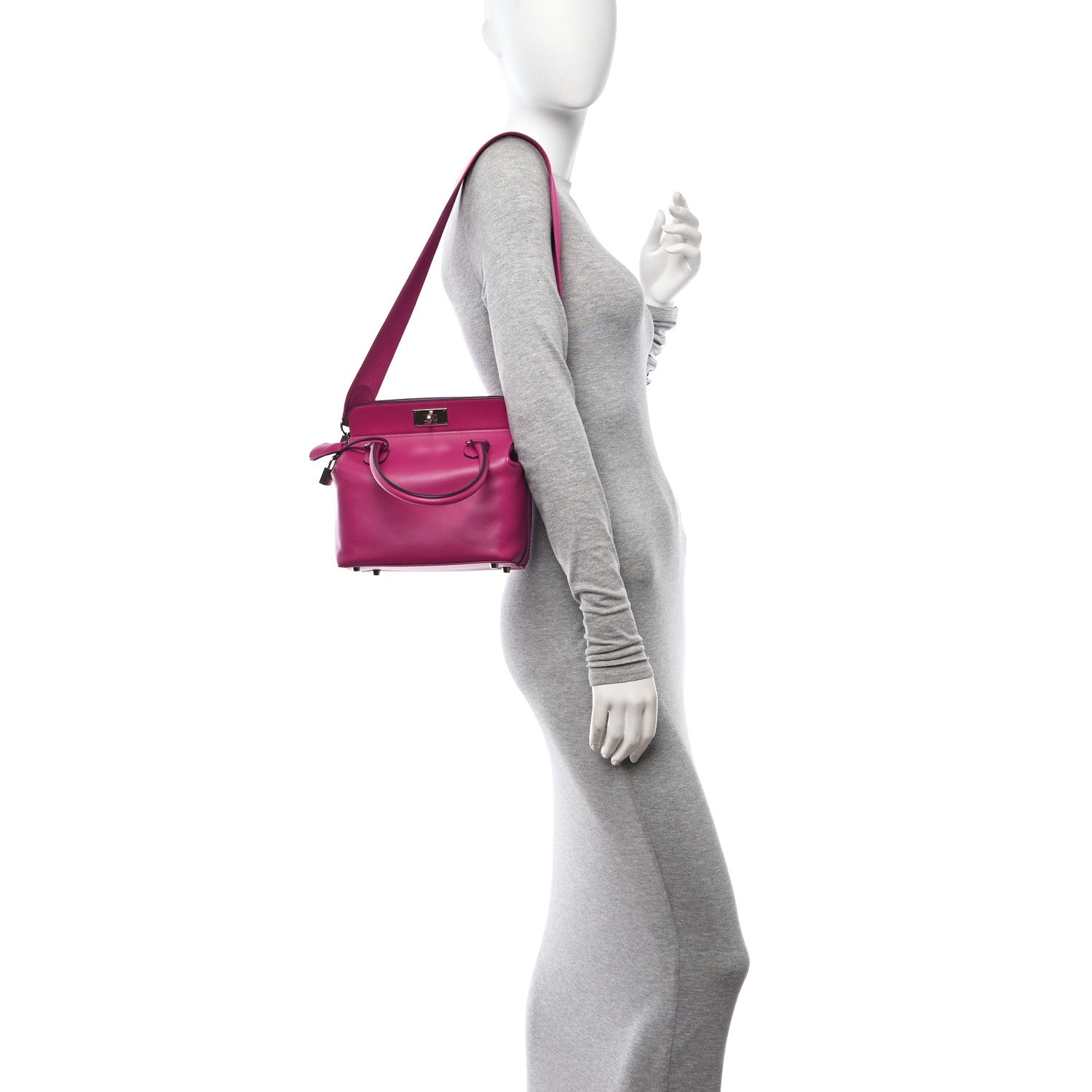 Hermes Swift Toolbox 20 Rose Pourpre 2 of 10