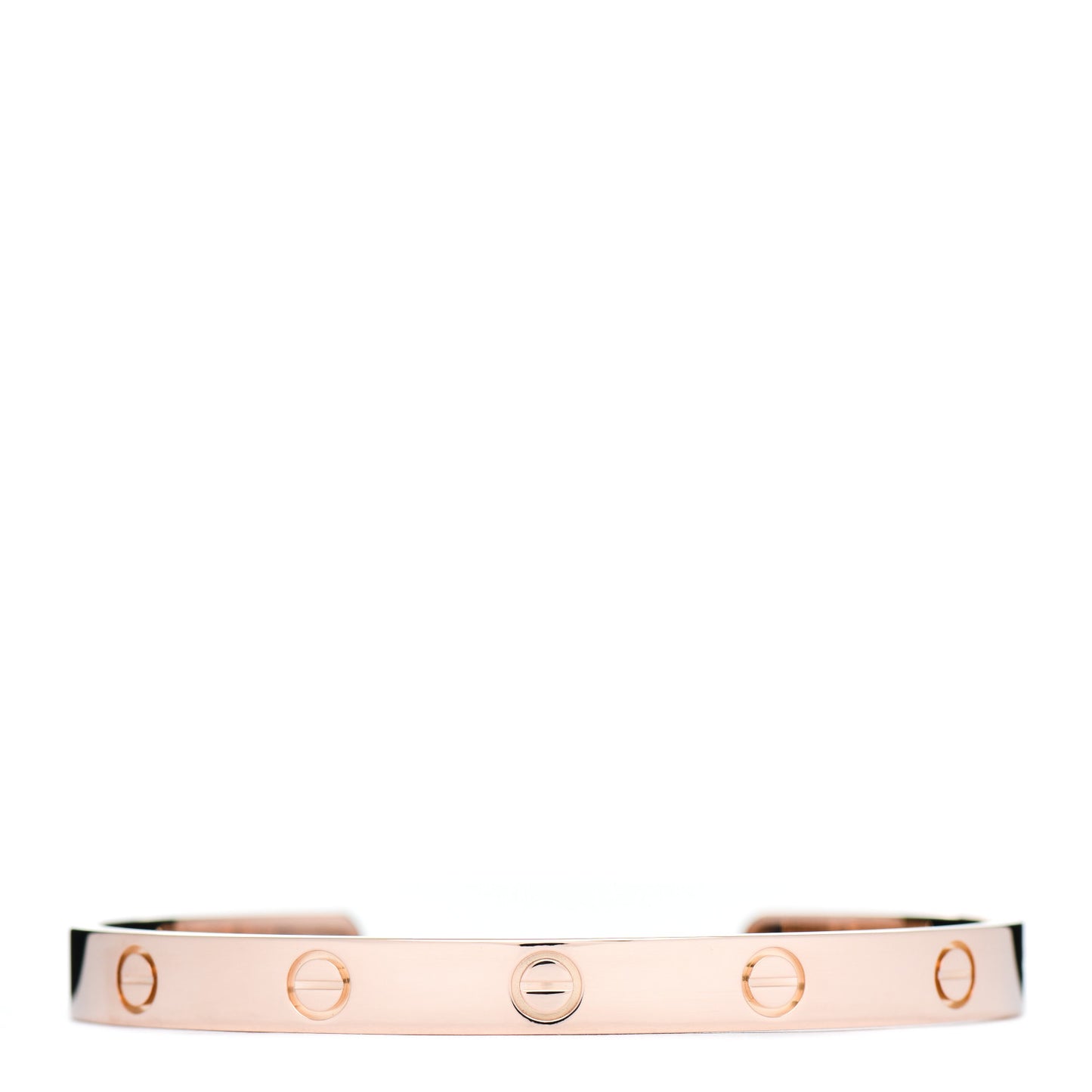 18K Pink Gold LOVE Cuff Bracelet 18