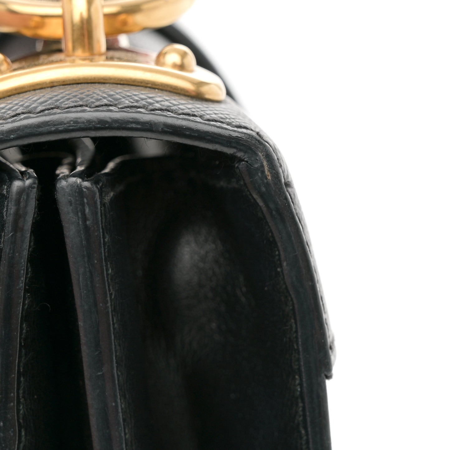 City Calf Saffiano Cahier Bag Black