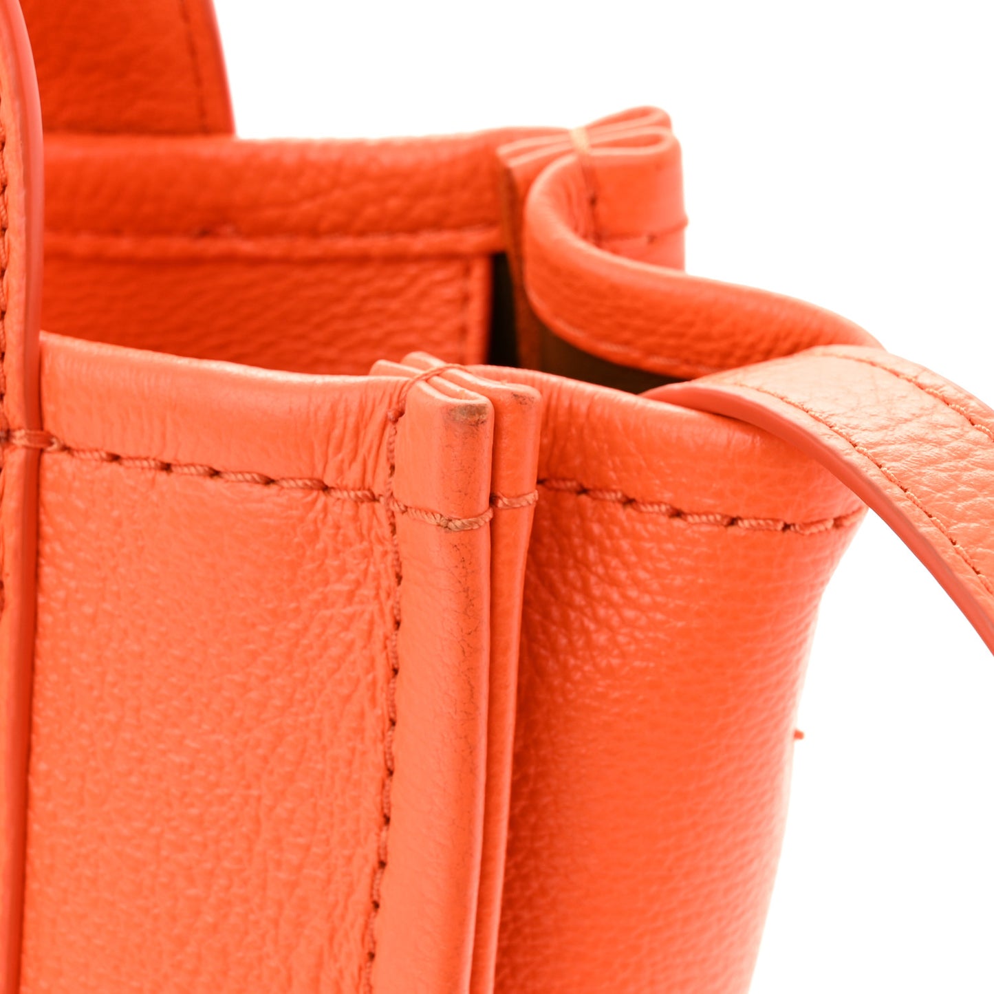 Grained Calfskin Small The Tote Bag Dragon Fire