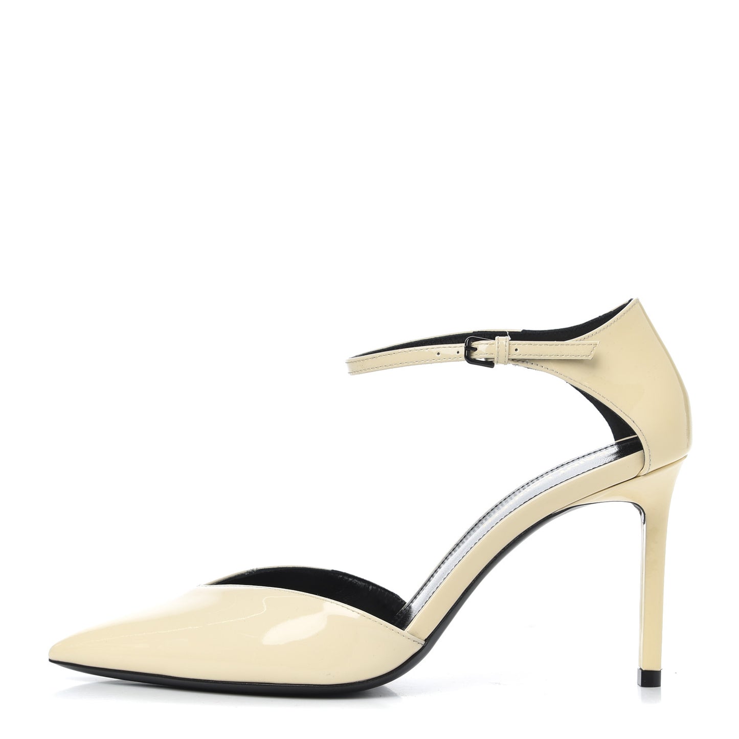 Patent Anja 85 Ankle Strap Pointed Pumps 37 Coquille