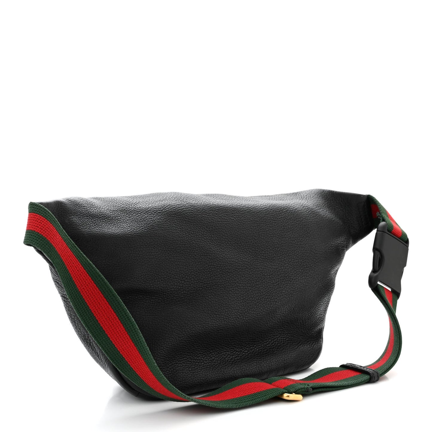 Grained Calfskin Logo Belt Bag Black
