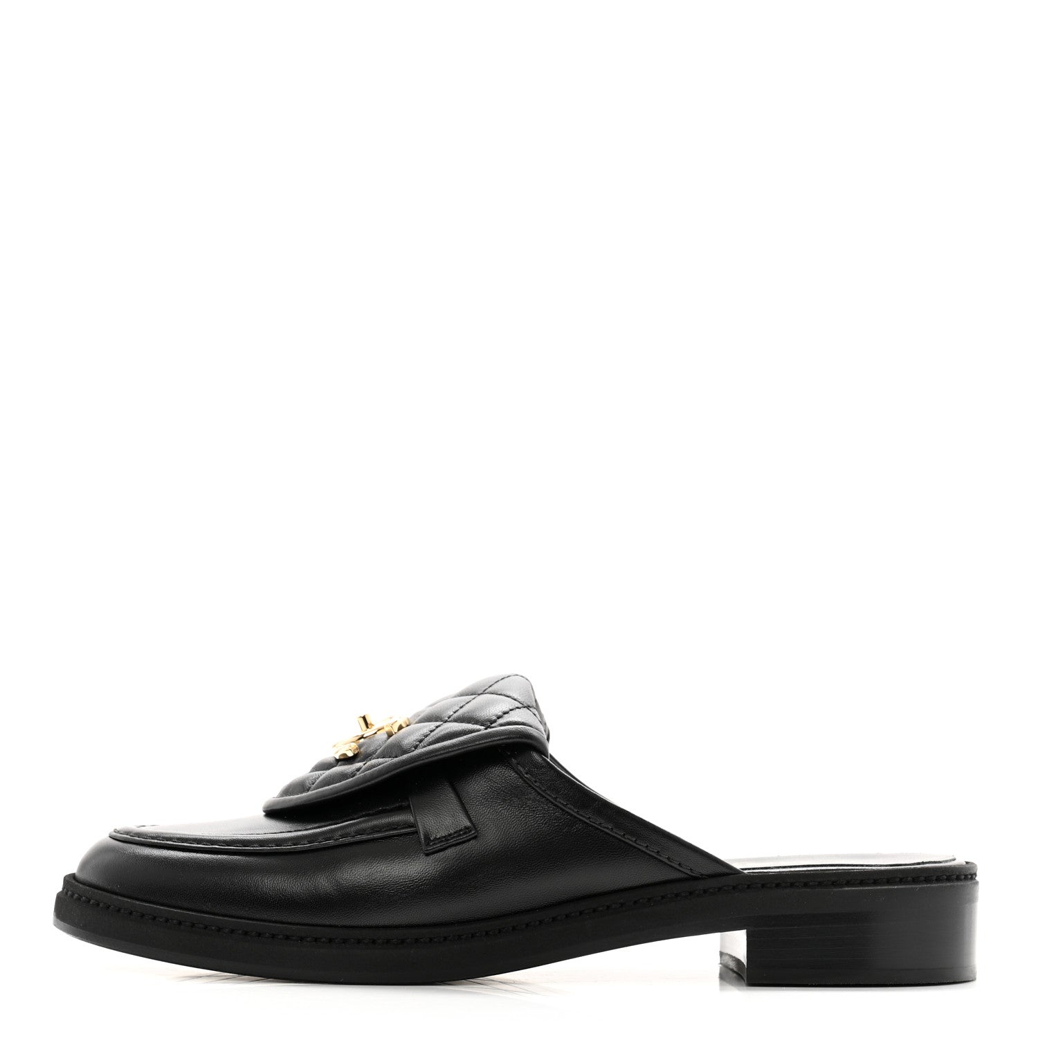 Chanel Lambskin Quilted CC Turnlock Mules 40 Black 1 of 11