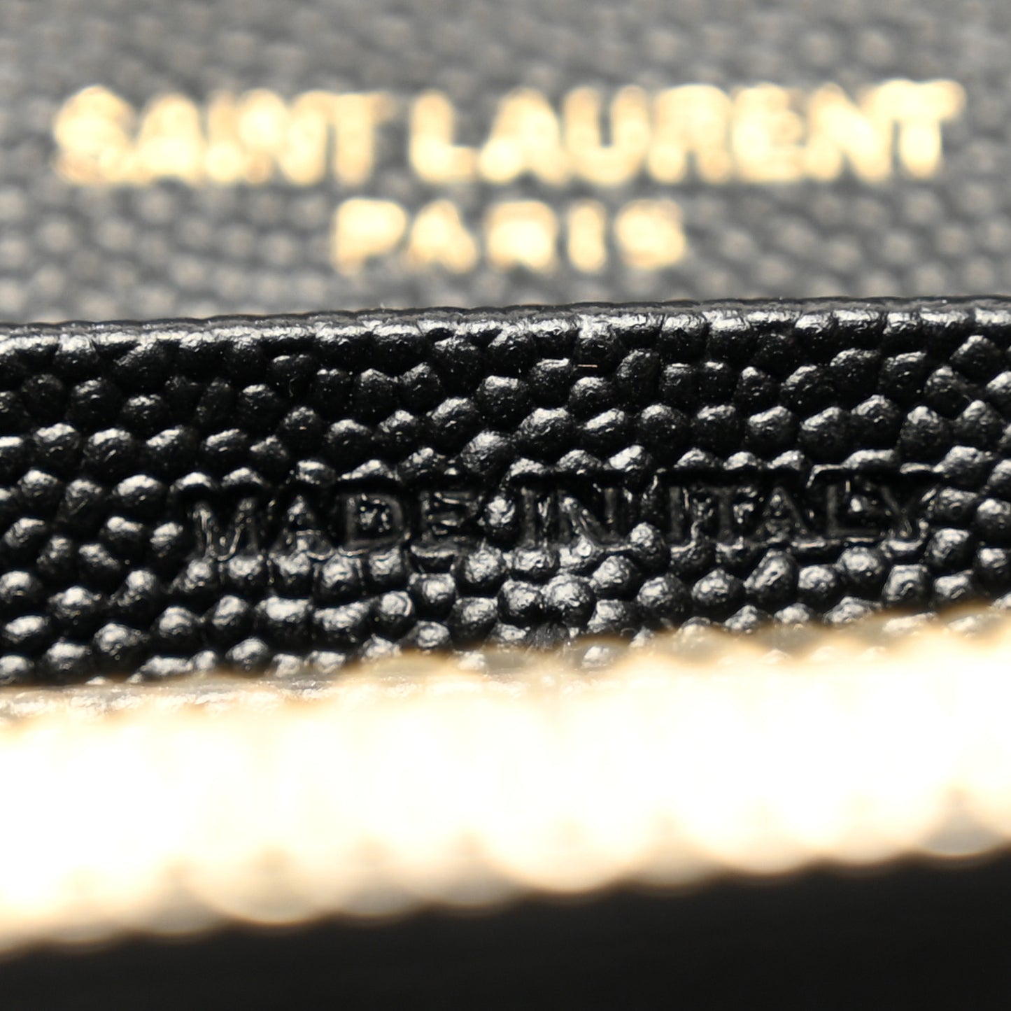 Grain De Poudre Mixed Matelasse Triquilt Large Monogram Wallet Black