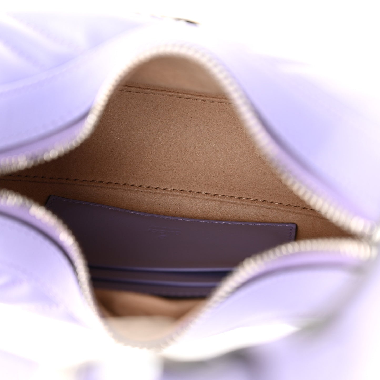 Calfskin Matelasse Mini GG Marmont Half Moon Hobo Lapis