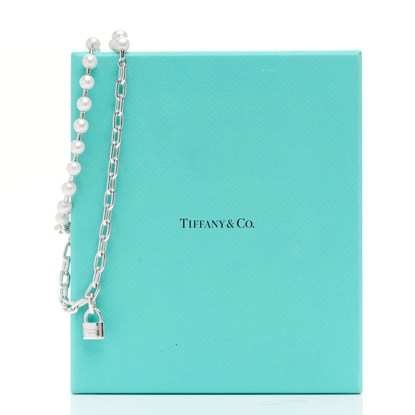 Sterling Silver Freshwater Cultured Pearl HardWear Lock Bracelet
