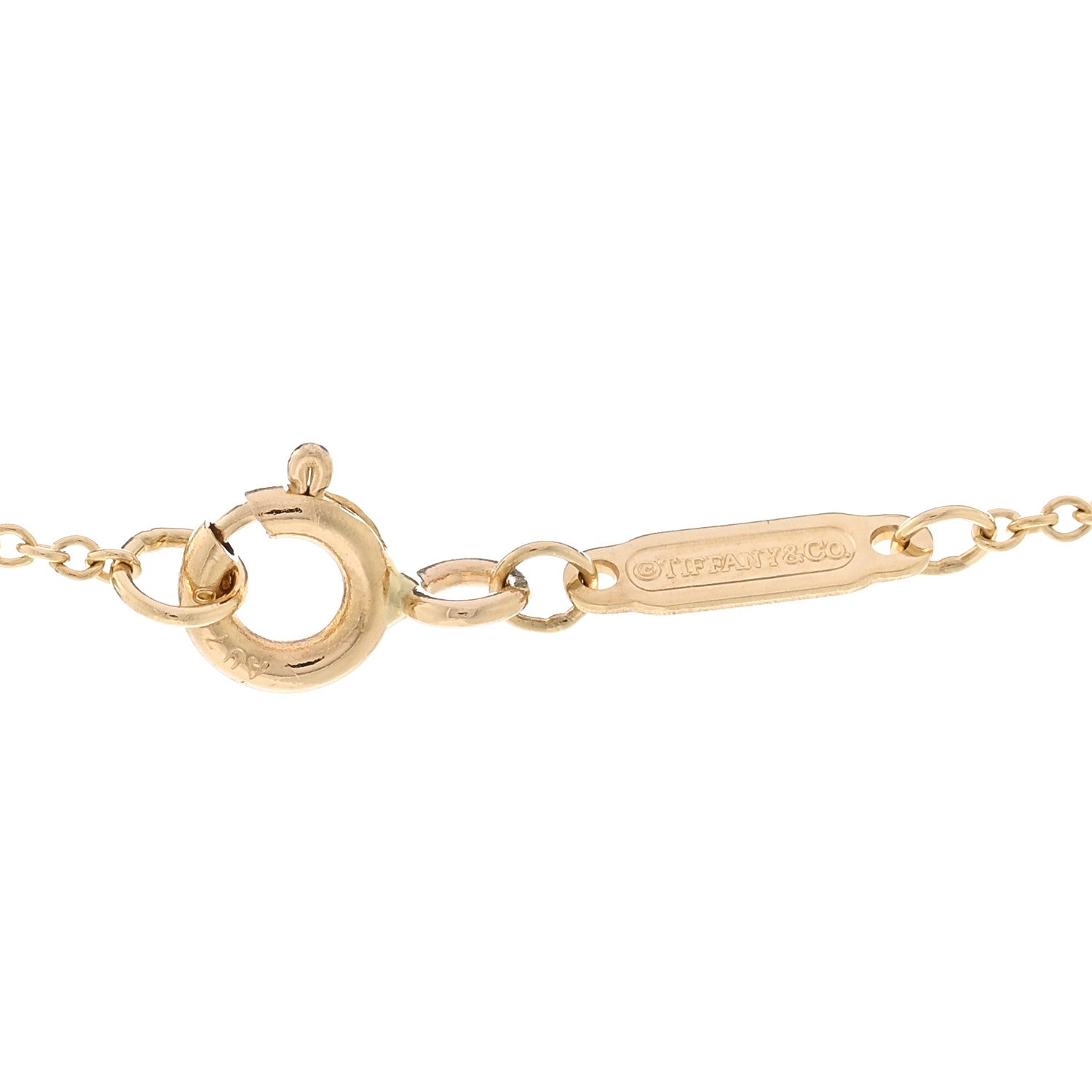 Tiffany 18K Yellow Gold Infinity Pendant Necklace 4 of 4