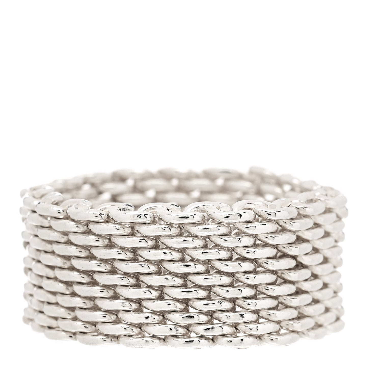 Sterling Silver Somerset Mesh Ring 54 7