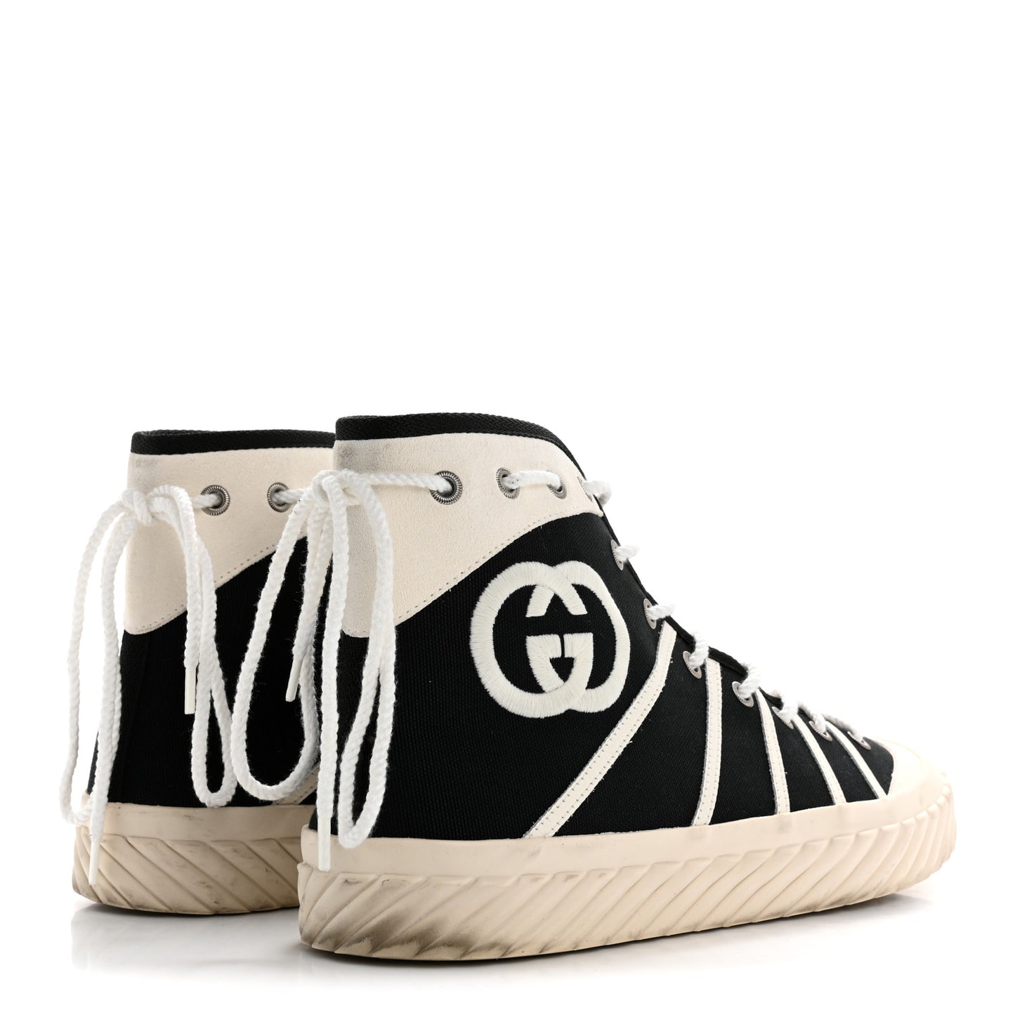 Canvas New Lace Mens Tortuga High Top Sneakers 9 Black White