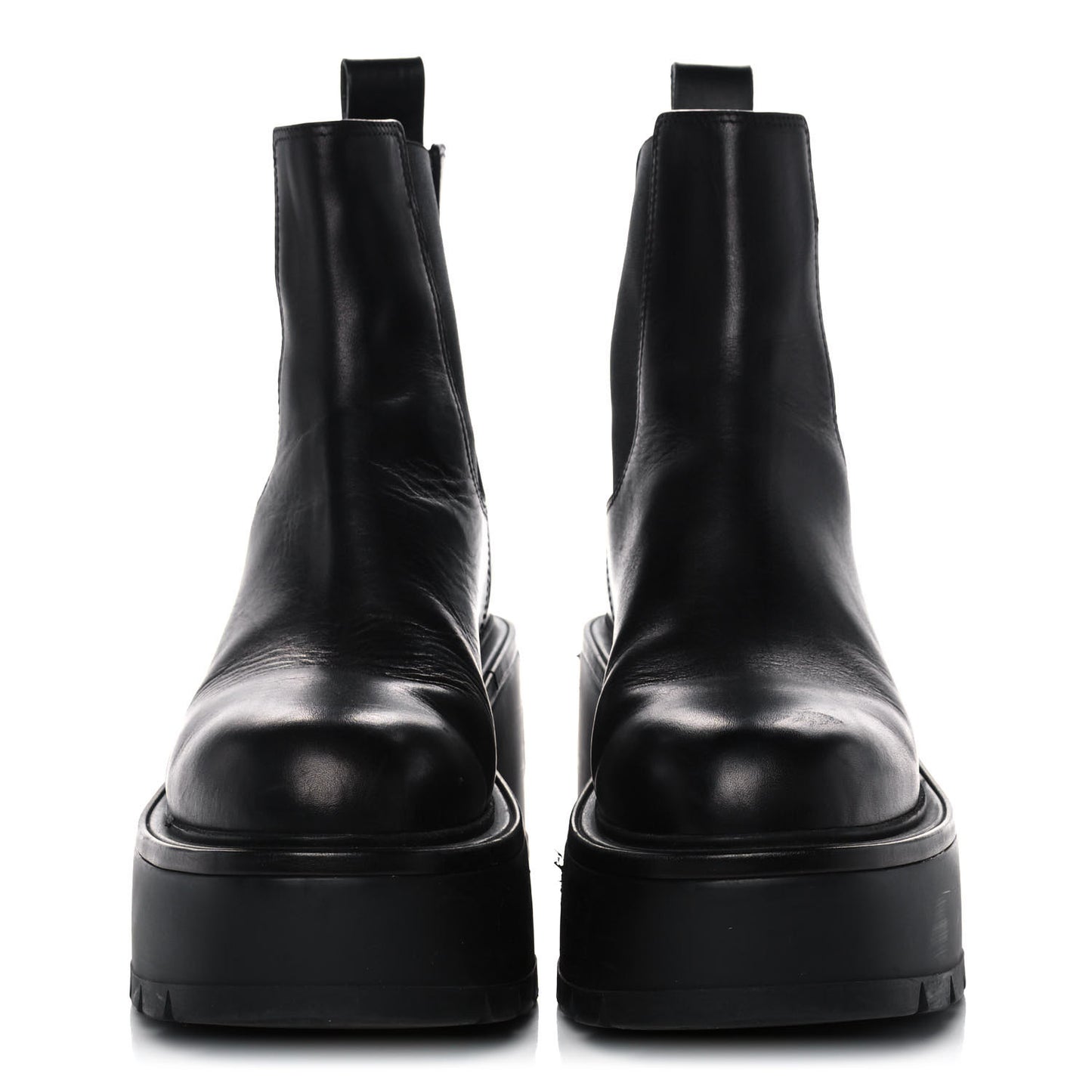 Calfskin VLOGO Uniqueform Chelsea 55/85mm Flatform Ankle Boots 41 Black