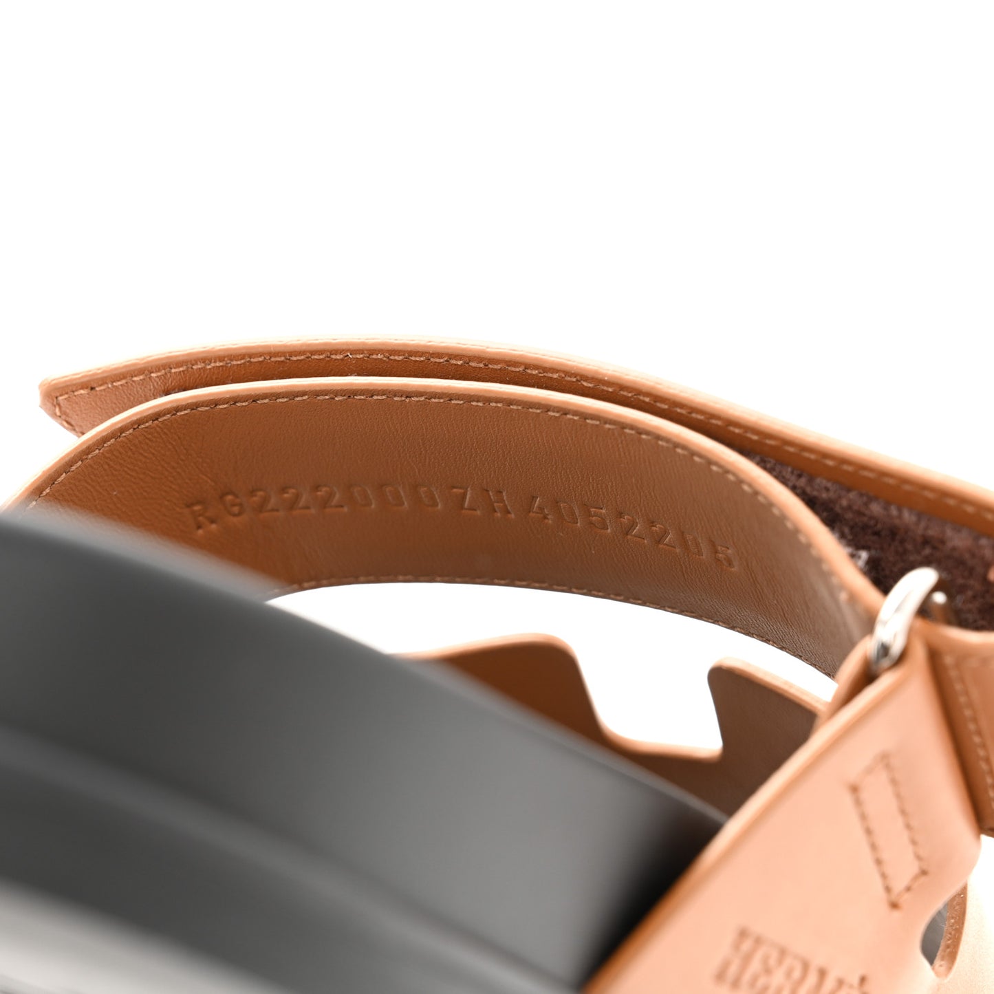 Calfskin Womens Chypre Sandals 40.5 Naturel