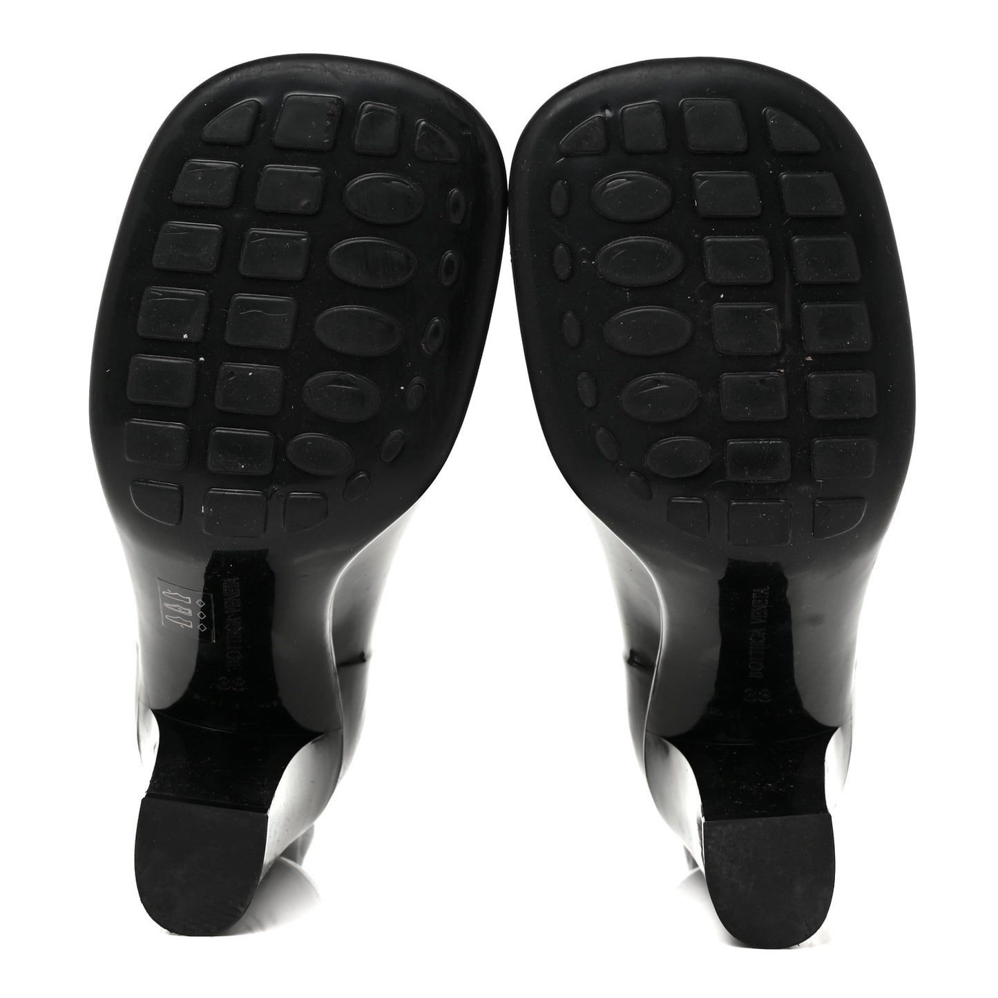 Rubber Shine Ankle Boots 38 Black