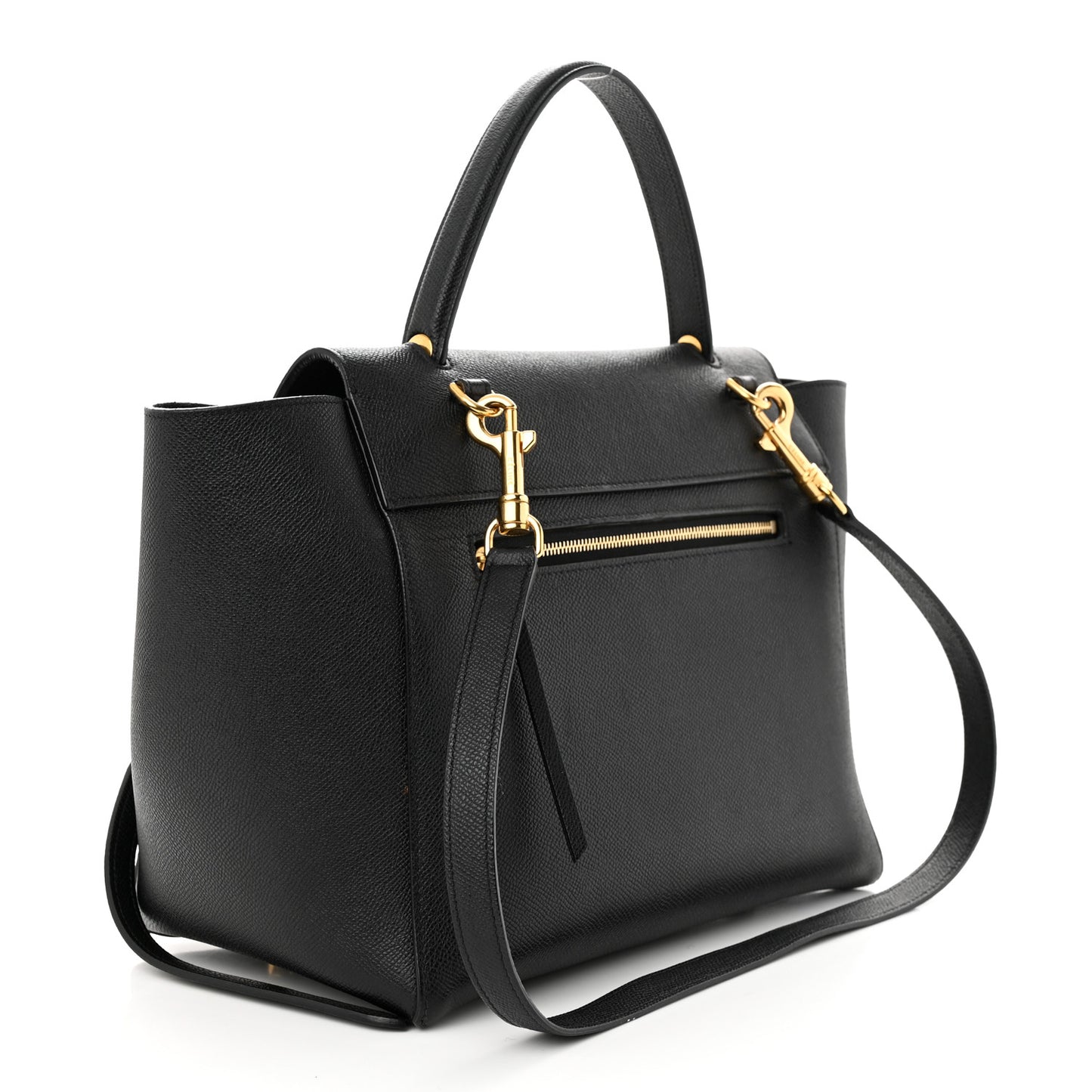 Grained Calfskin Mini Belt Bag Black