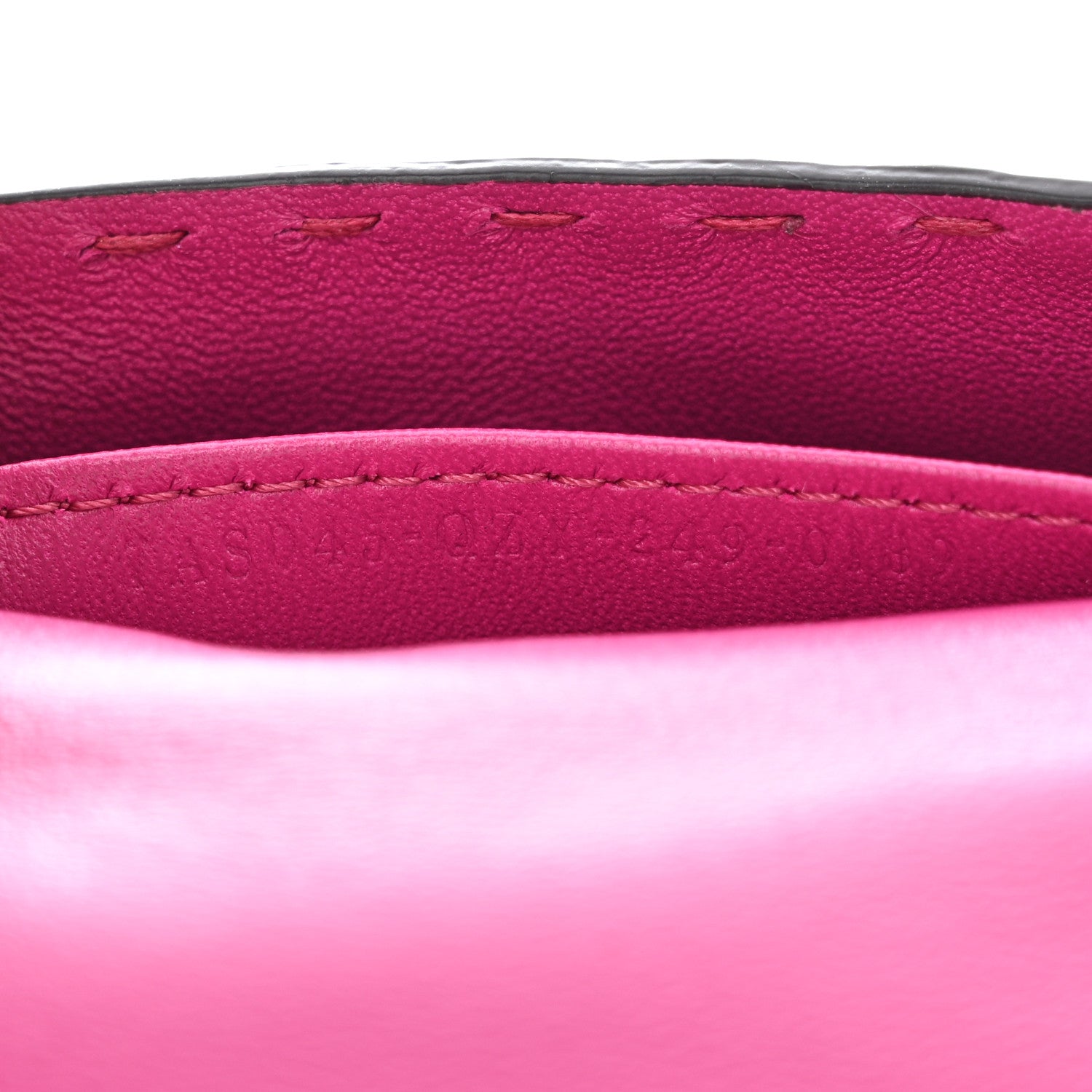Fendi Cuoio Romano Selleria Nano Maxi Buckle Baguette Charm Magenta 7 of 9
