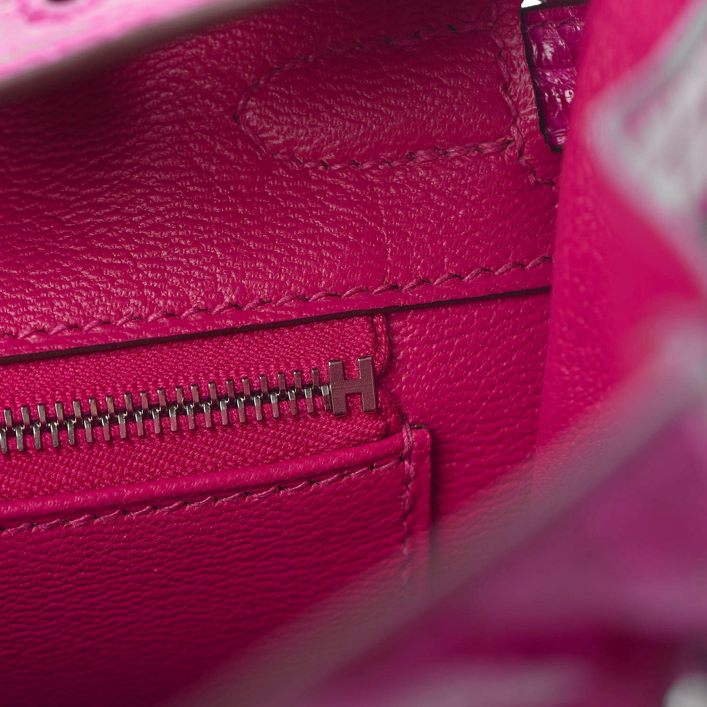 Shiny Niloticus Crocodile Birkin 25 Rose Scheherazade