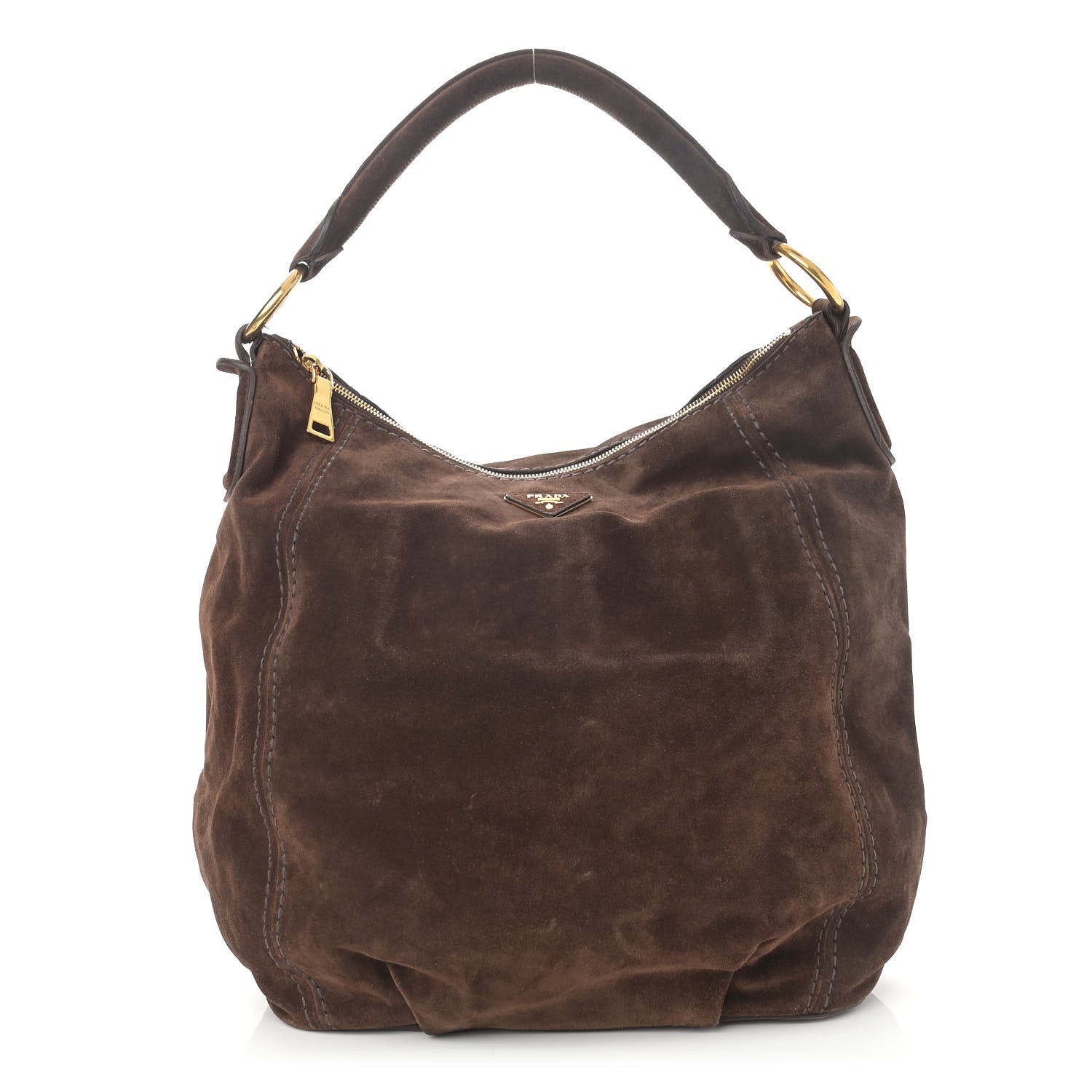 ショルダーバッグ Prada Brown Scamosciato Met Hobo Bag Prada Scamosciato Suede Hobo Brown 1053061 – FASHIONPHILE