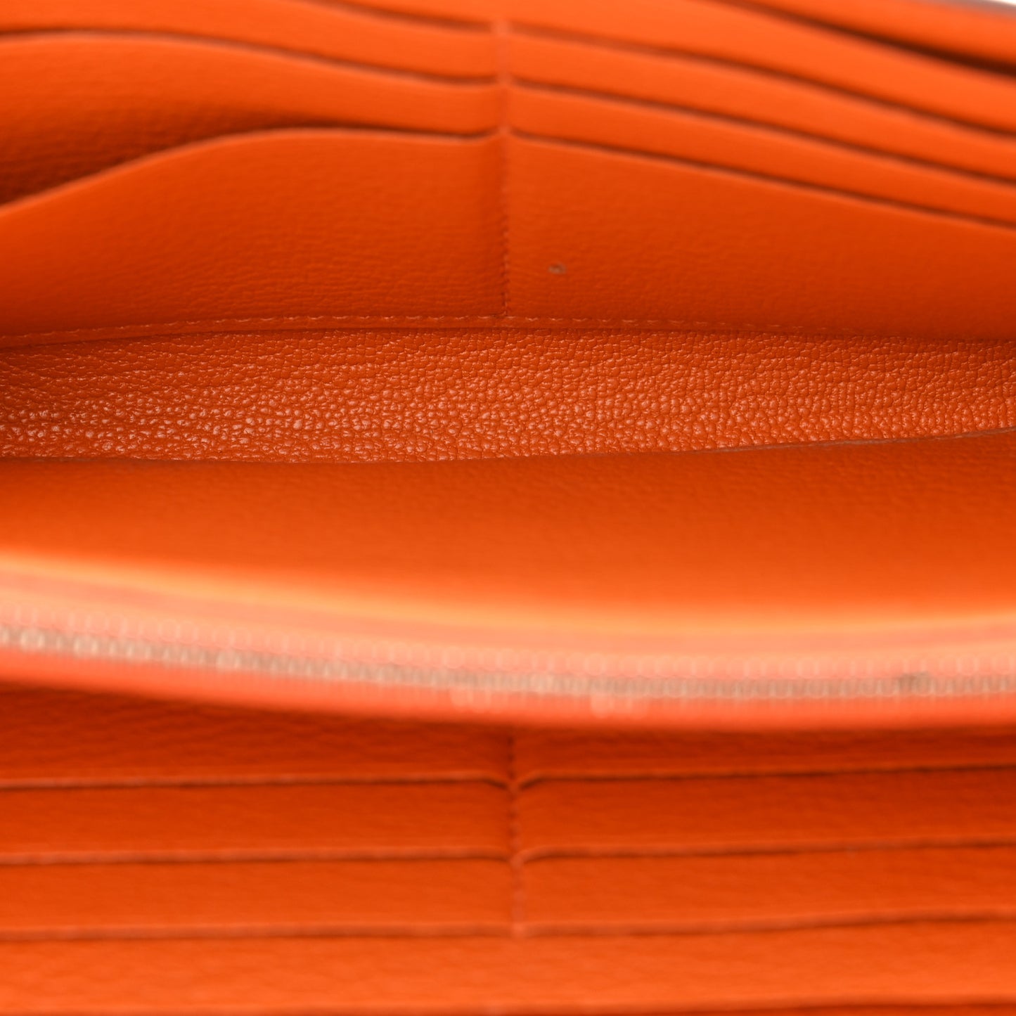 Chevre Mysore Kelly Longue Wallet Orange