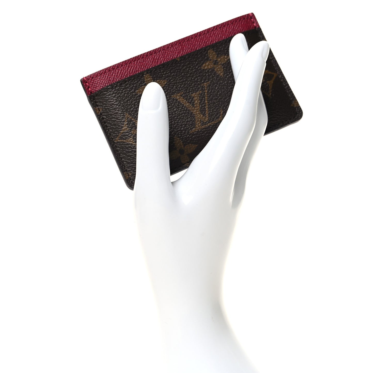 LOUIS VUITTON Monogram Card Holder Fuchsia