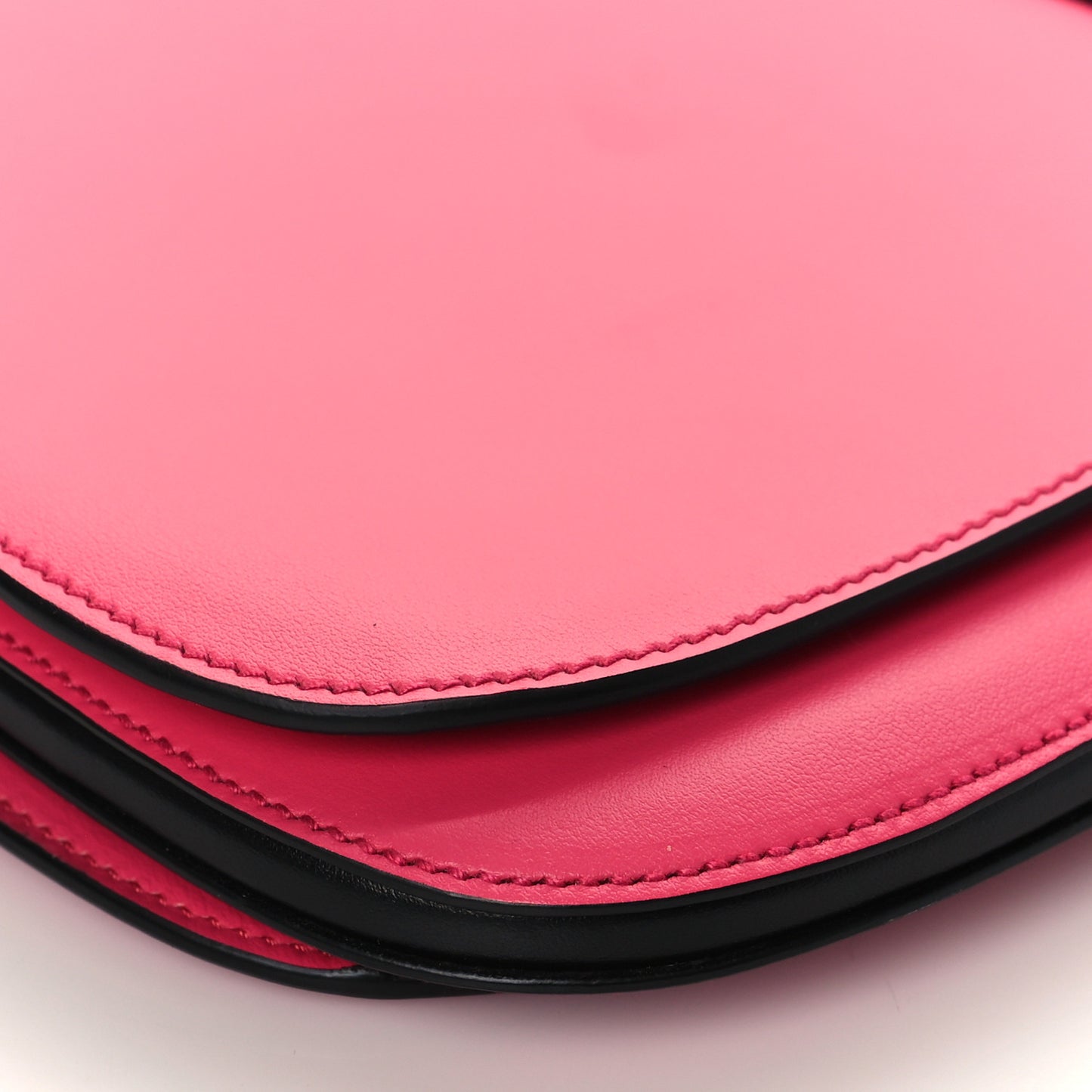 City Calfskin Small Margit Bag Magenta Black