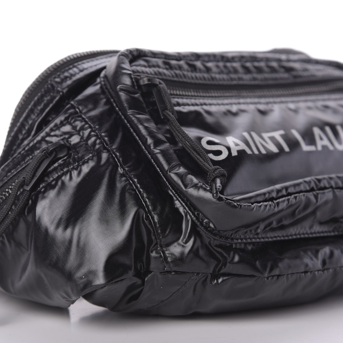 Nylon Logo Ripstop Body Belt Bag Black
