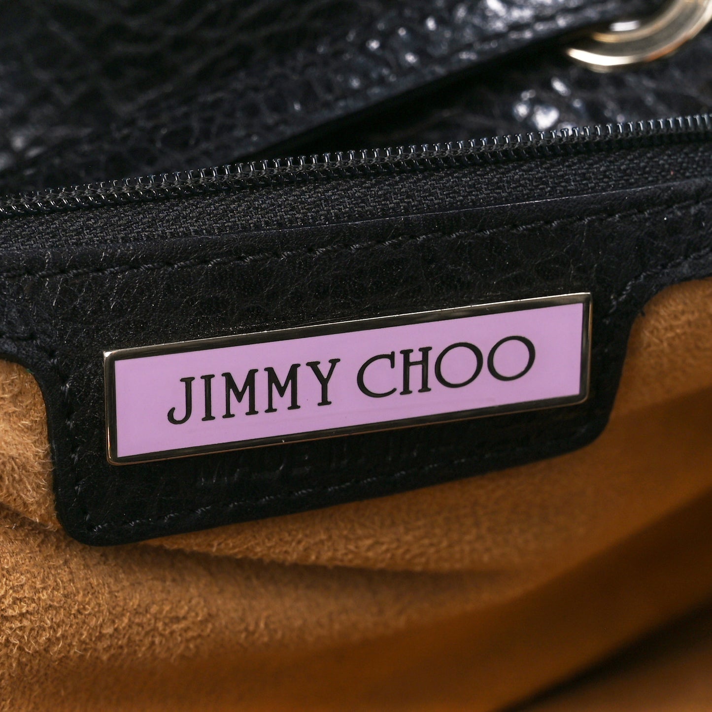 Grainy Calfskin Rosalie Satchel Black