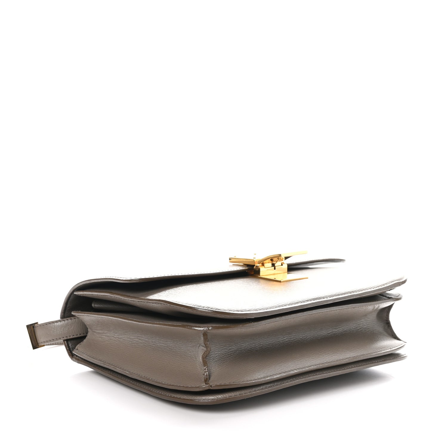 Liege Calfskin Medium Classic Box Flap Bag Souris