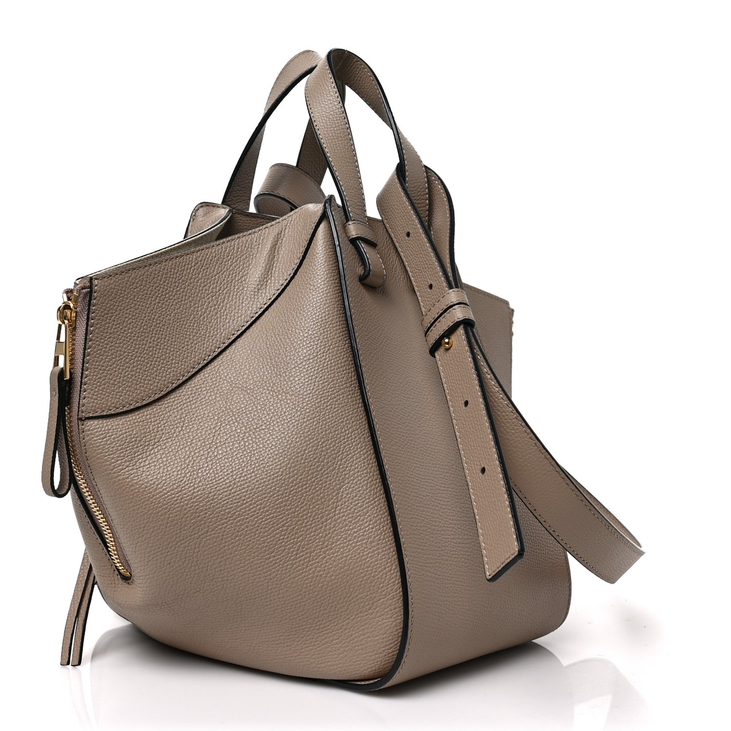 Calfskin Small Hammock Shoulder Bag Sand