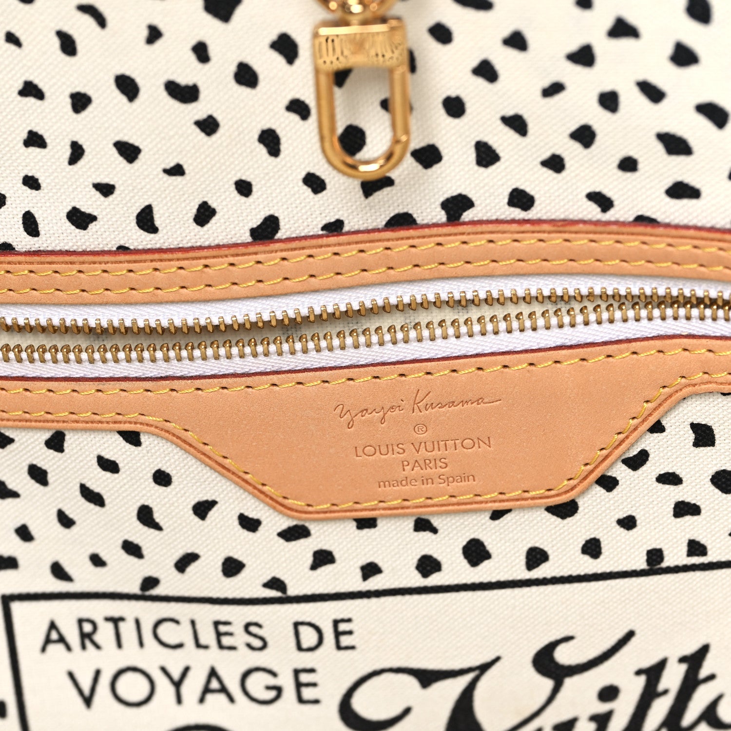 Louis Vuitton Monogram Kusama Waves Neverfull MM White 6 of 10