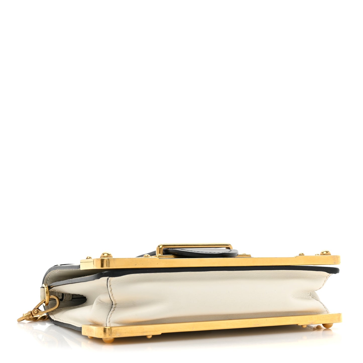 City Calf Saffiano Cahier Bag Talco Black