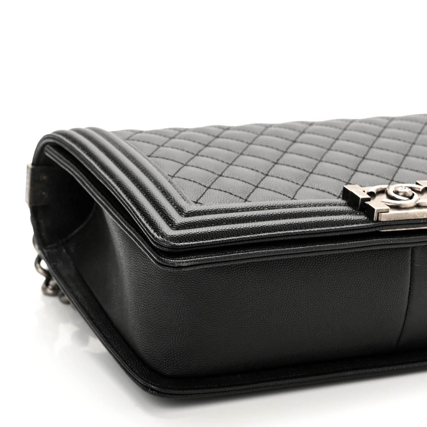 Caviar Quilted New Medium Boy Flap Black