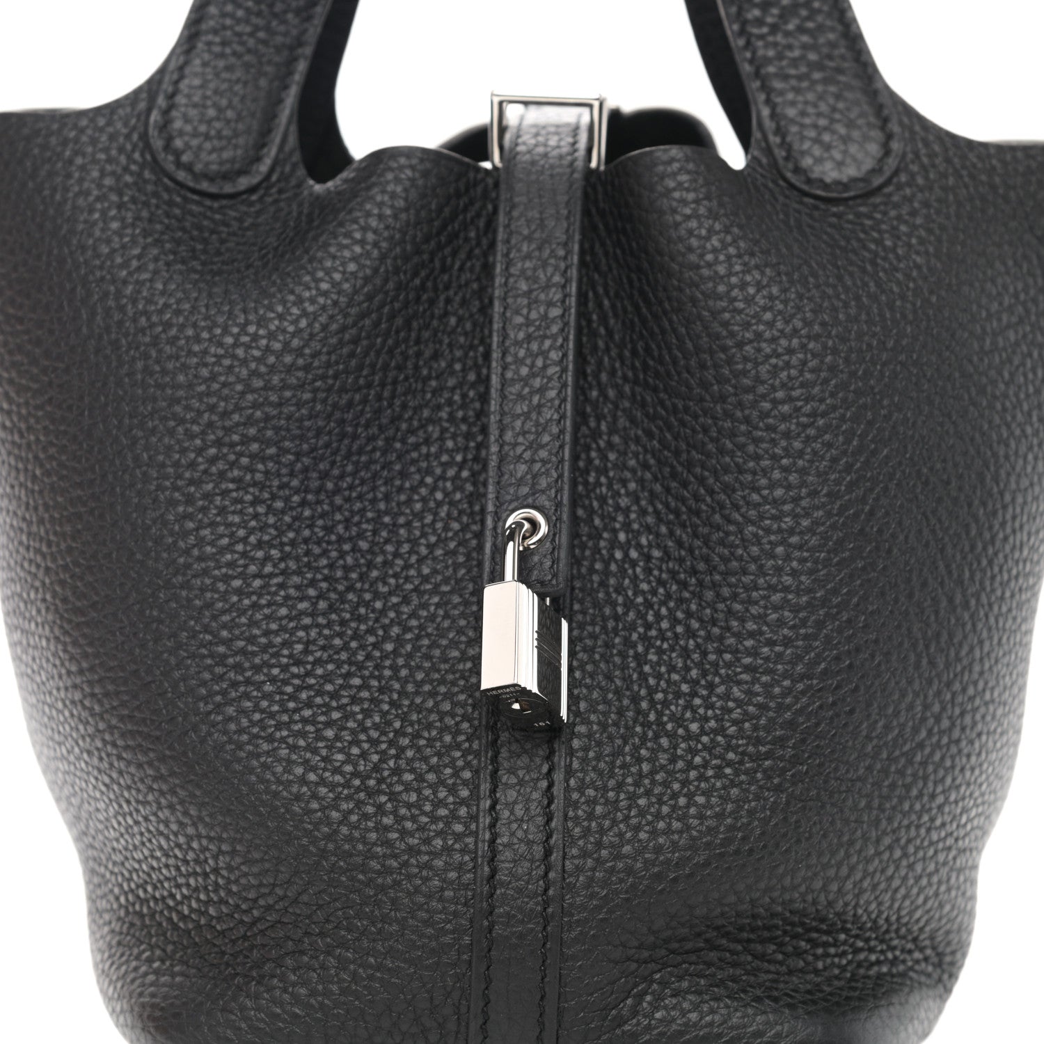 Hermes Taurillon Clemence Picotin Lock 18 PM Black 8 of 9