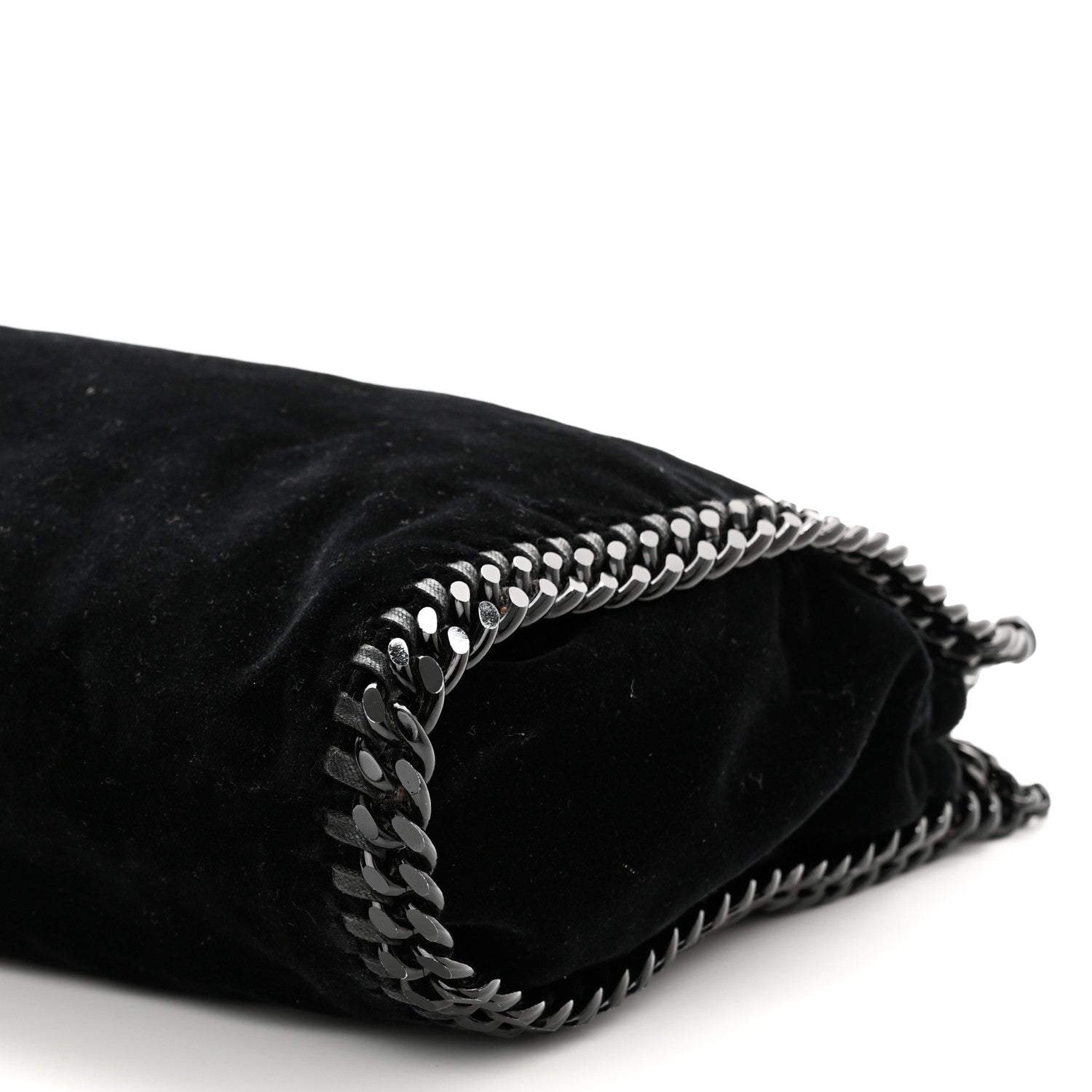 Stella McCartney Velvet Mini Falabella Fold Over Tote Black 10 of 10