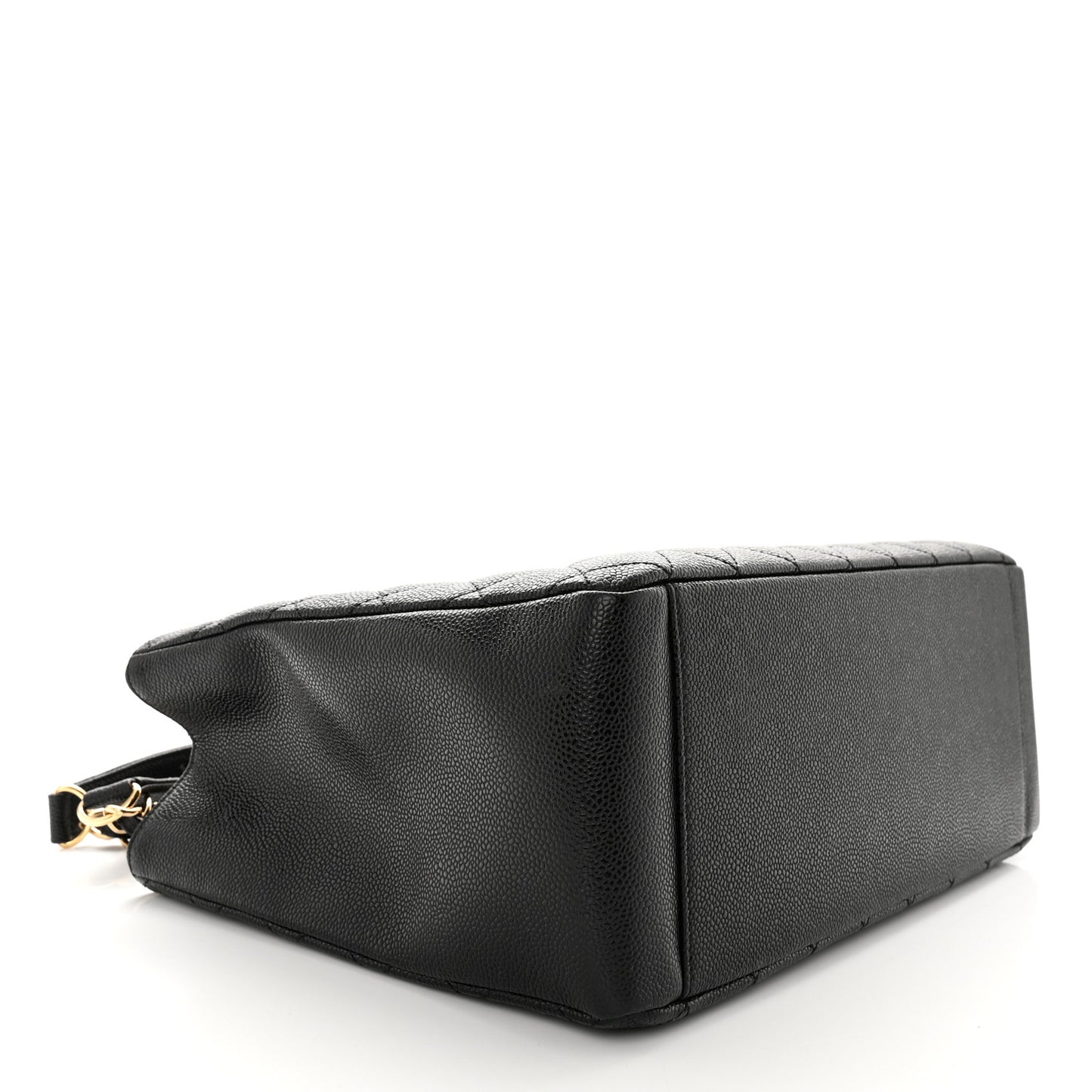 Caviar Quilted Grand Shopping Tote GST Black