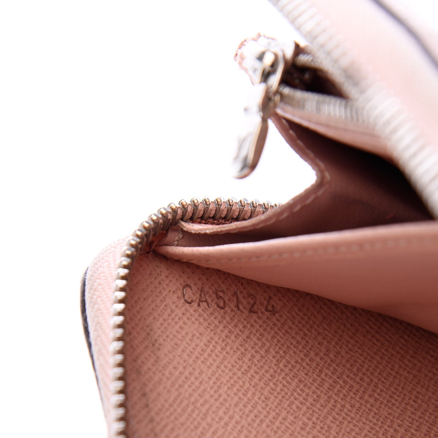 Epi Zippy Wallet Rose Ballerine