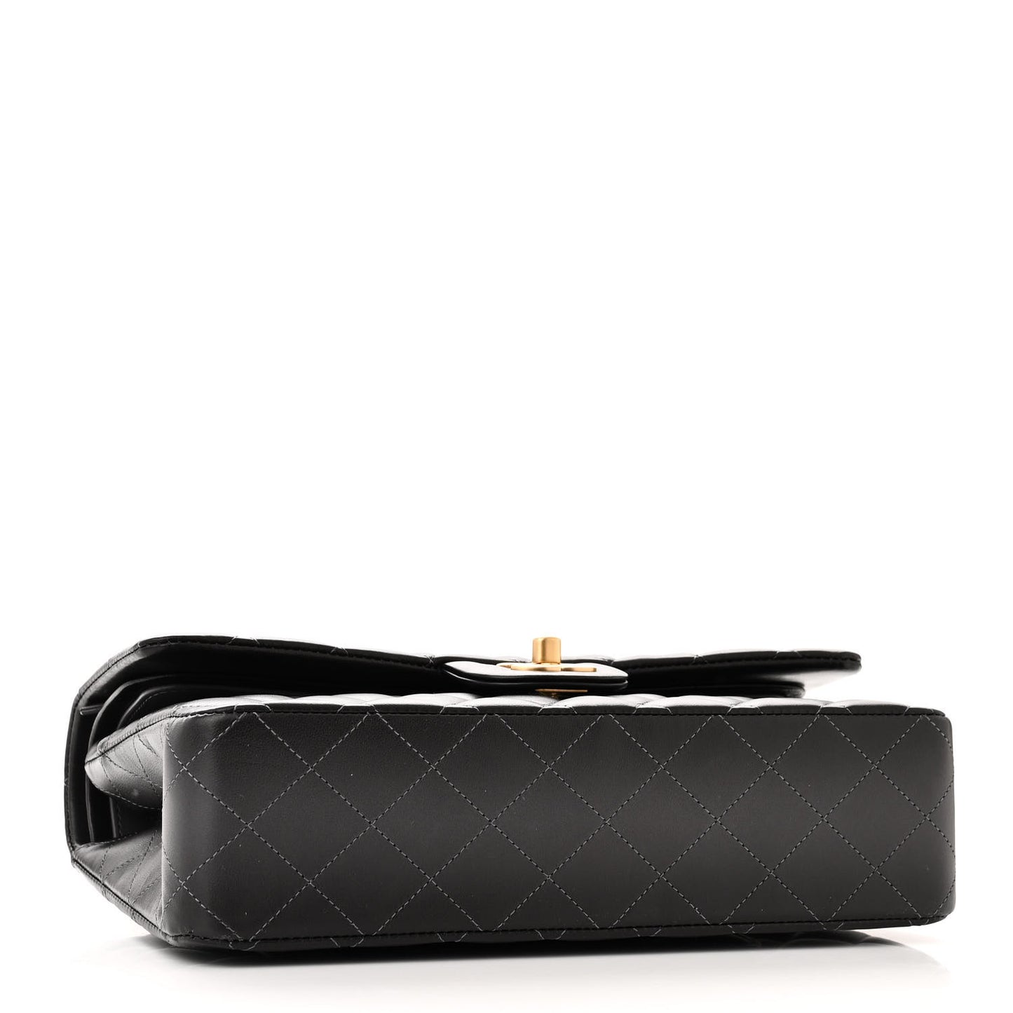 Gradient Lambskin Medium Double Flap Grey