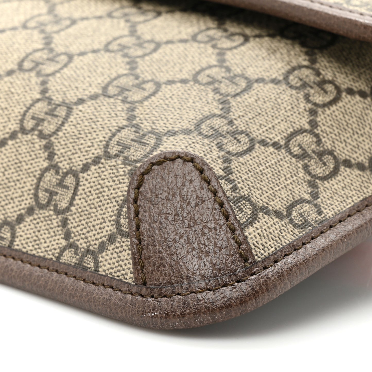 GG Supreme Monogram Neo Vintage Web Belt Bag Brown