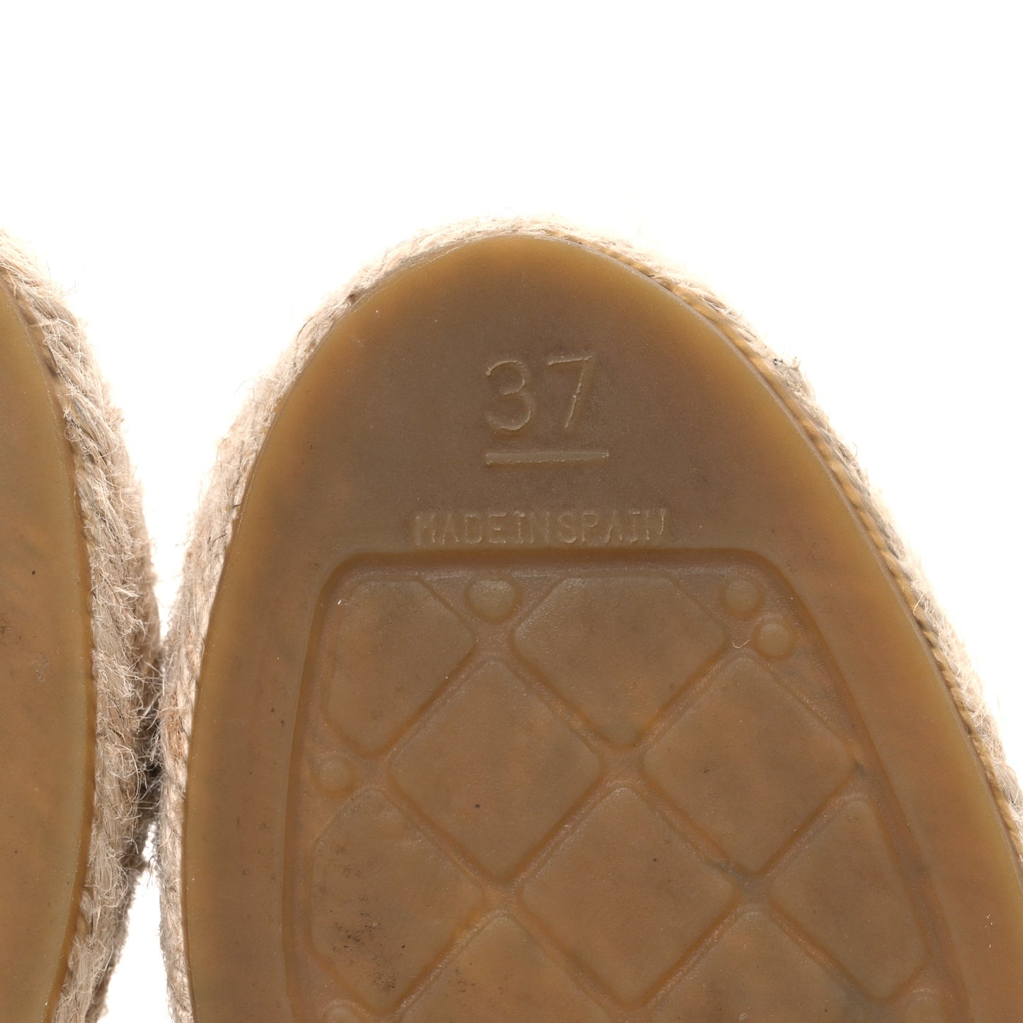 Lambskin CC Espadrilles 37 White