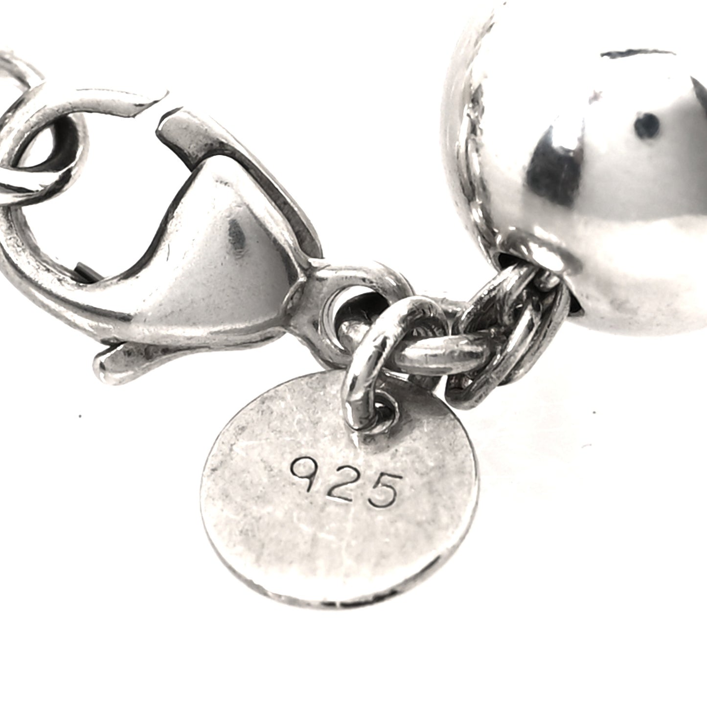 Sterling Silver 10mm Hardwear Ball Bracelet