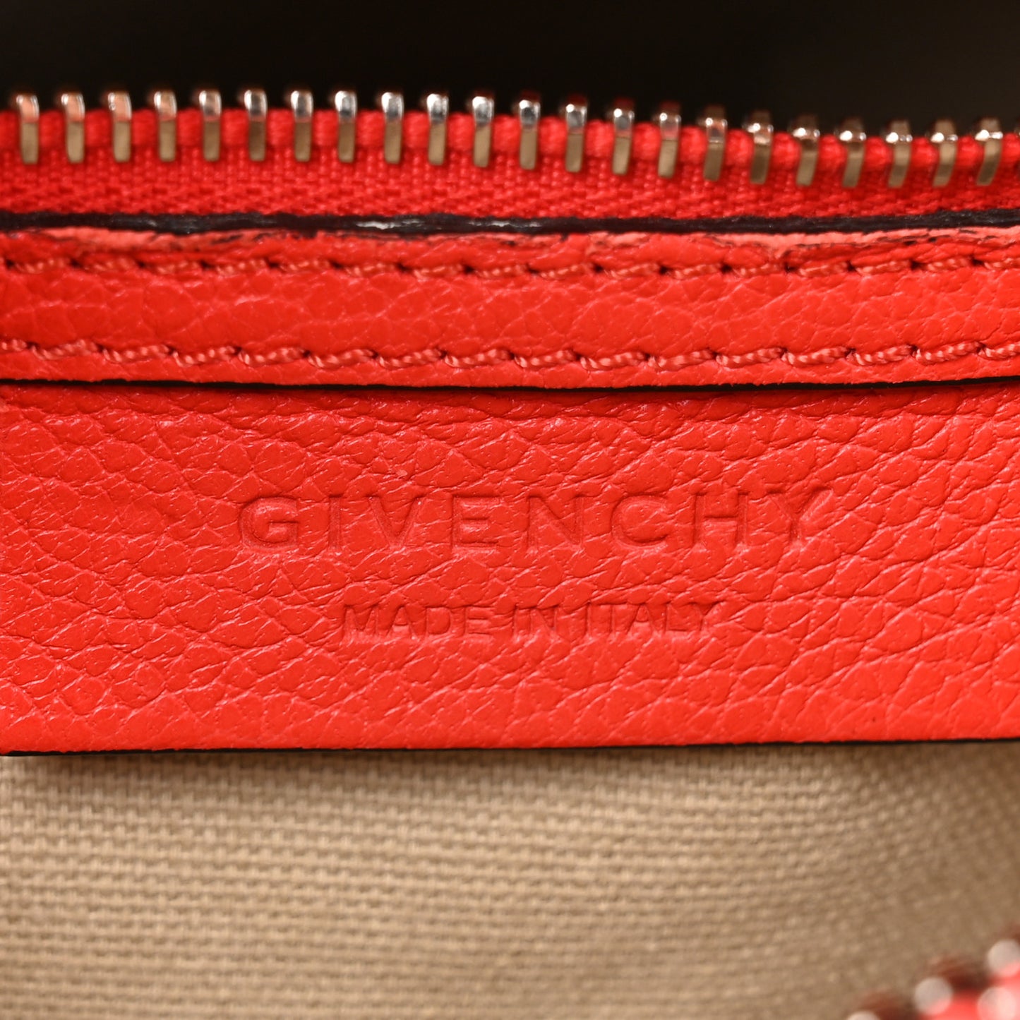 Sugar Goatskin Mini Antigona Pop Red