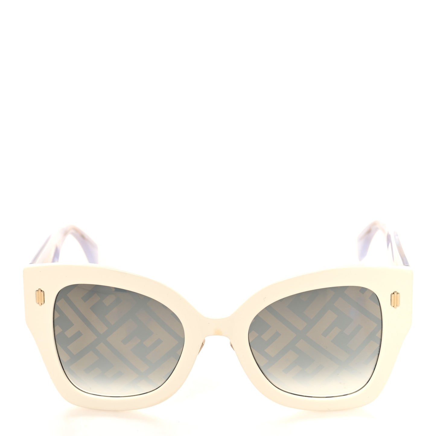 Acetate 53mm Sunglasses FF 0434/G/S White Gold
