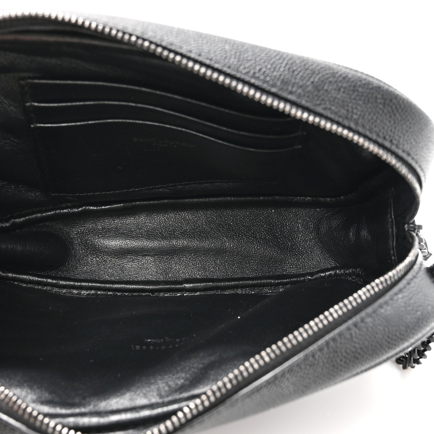 Grain De Poudre Matelasse Monochrome Monogram Mini Lou Camera Bag Black