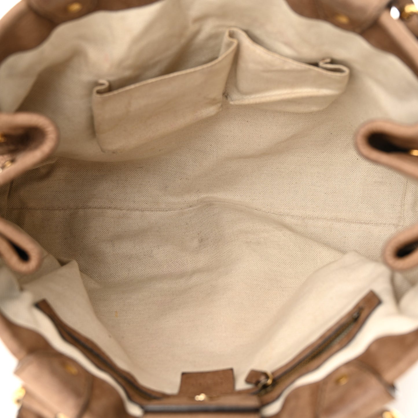 Suede Medium GG Running Tote Brown