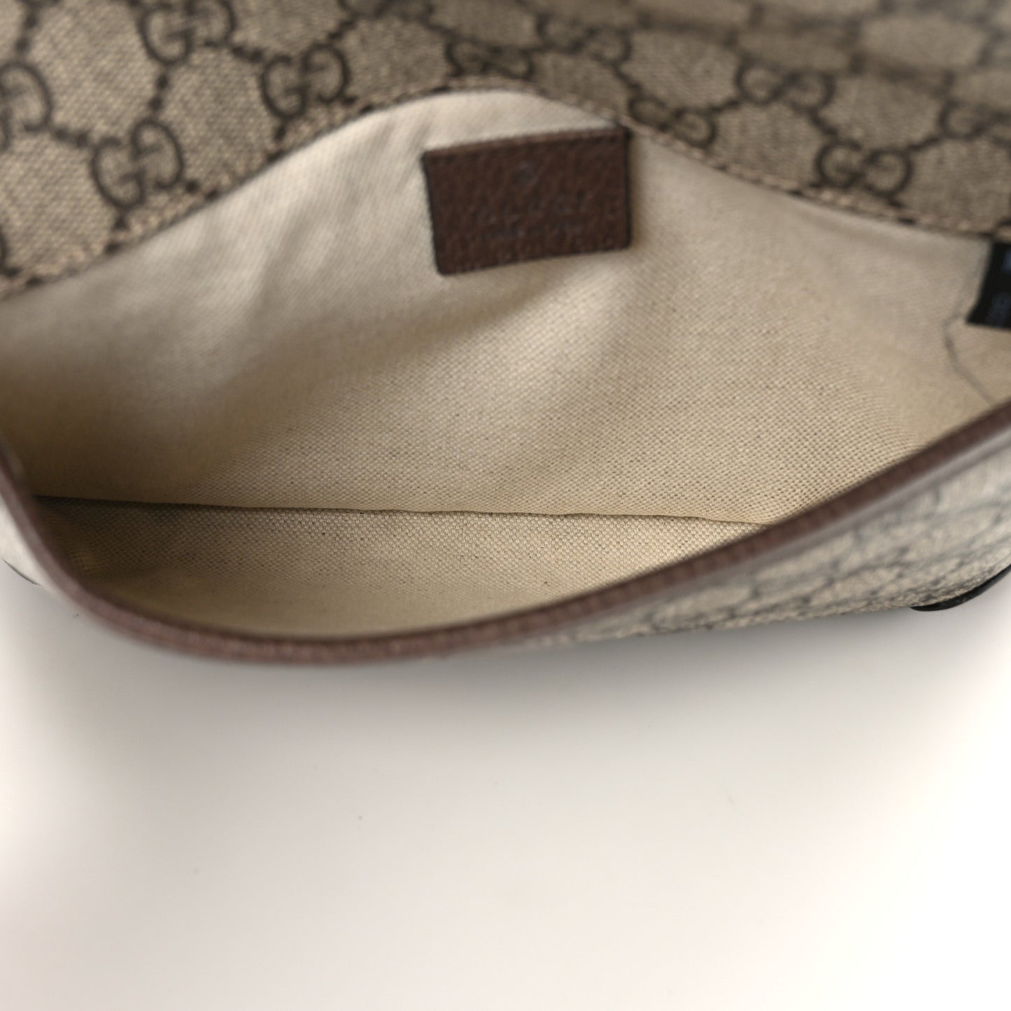 GG Supreme Monogram Neo Vintage Web Belt Bag Brown