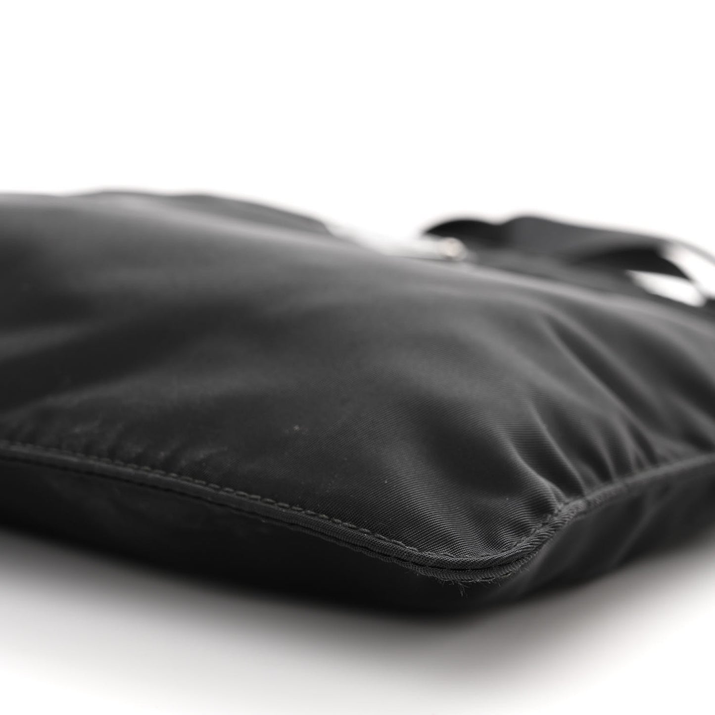 Nylon Vela Flat Messenger Bag Black