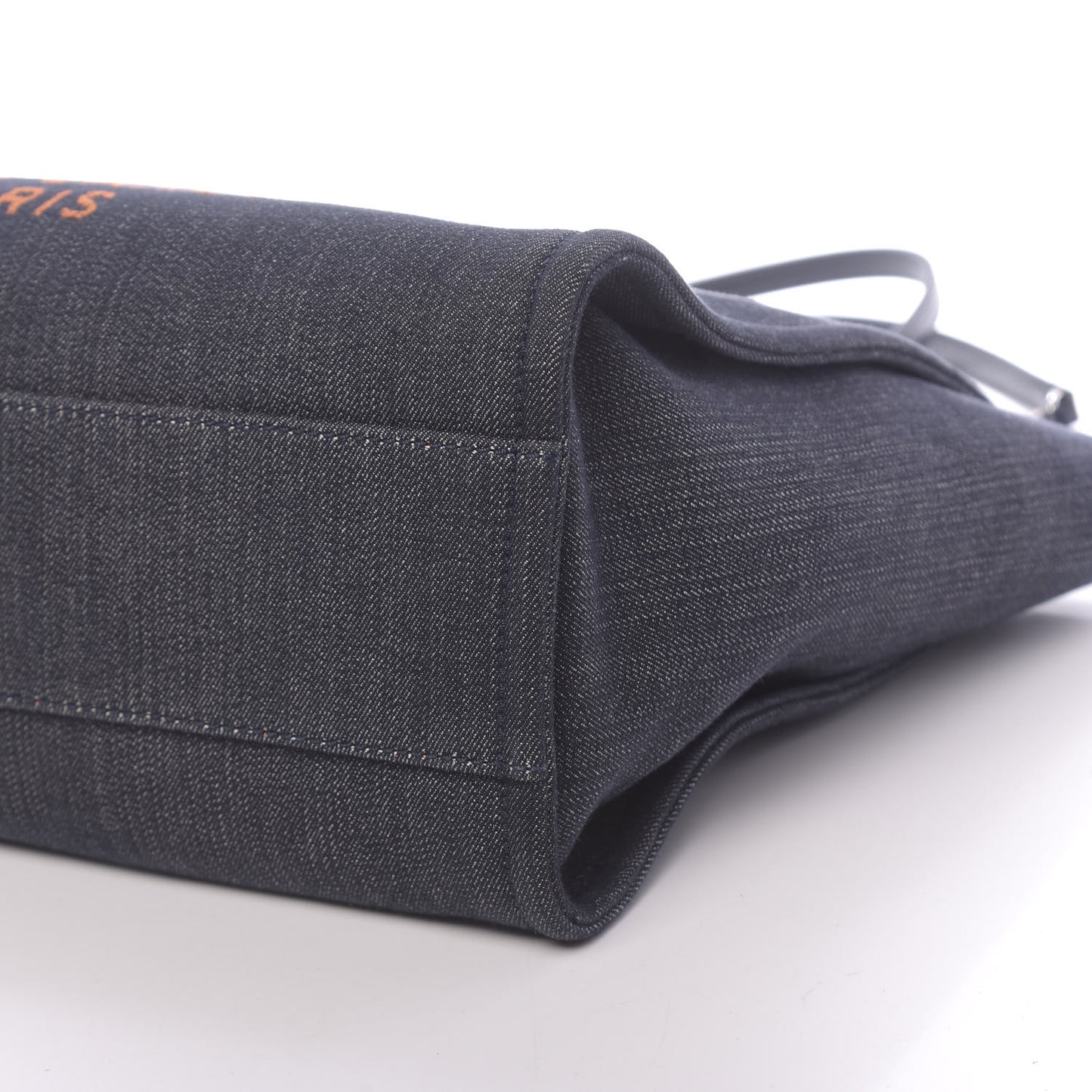 Denim Small Deauville Tote Blue Orange
