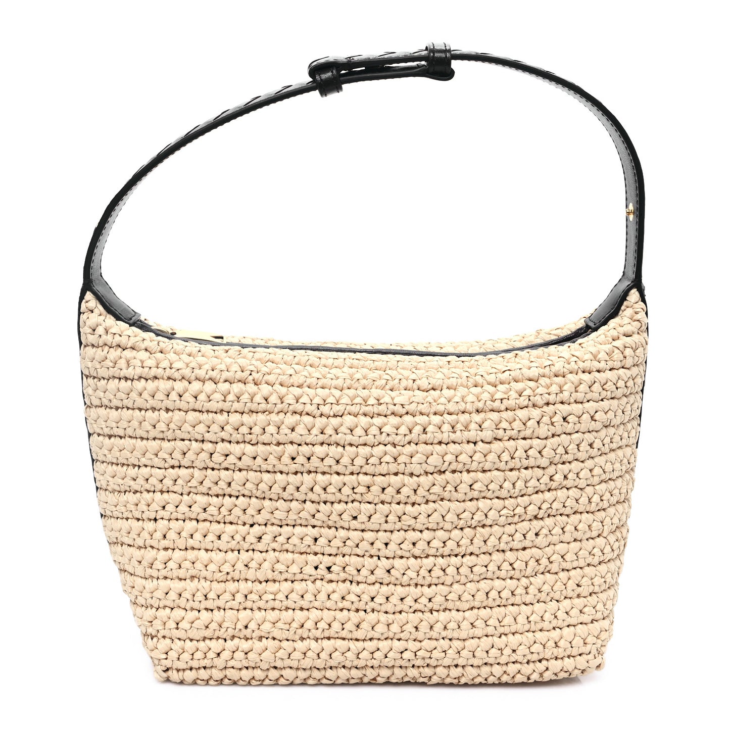 Raffia Woven Nappa Intrecciato Mini Wallace Natural Fondant